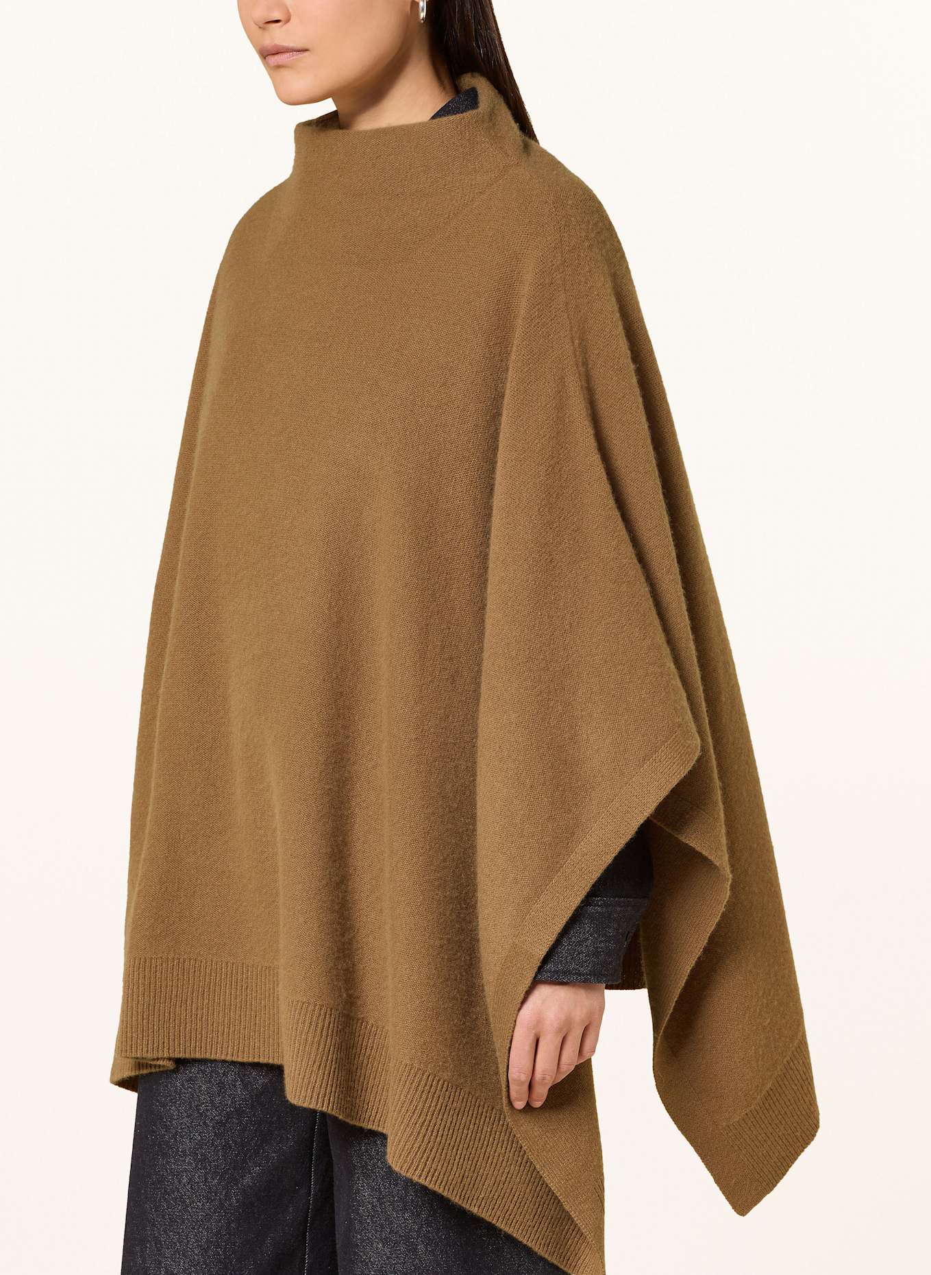 VINCE Cashmere-Poncho: BRAUN