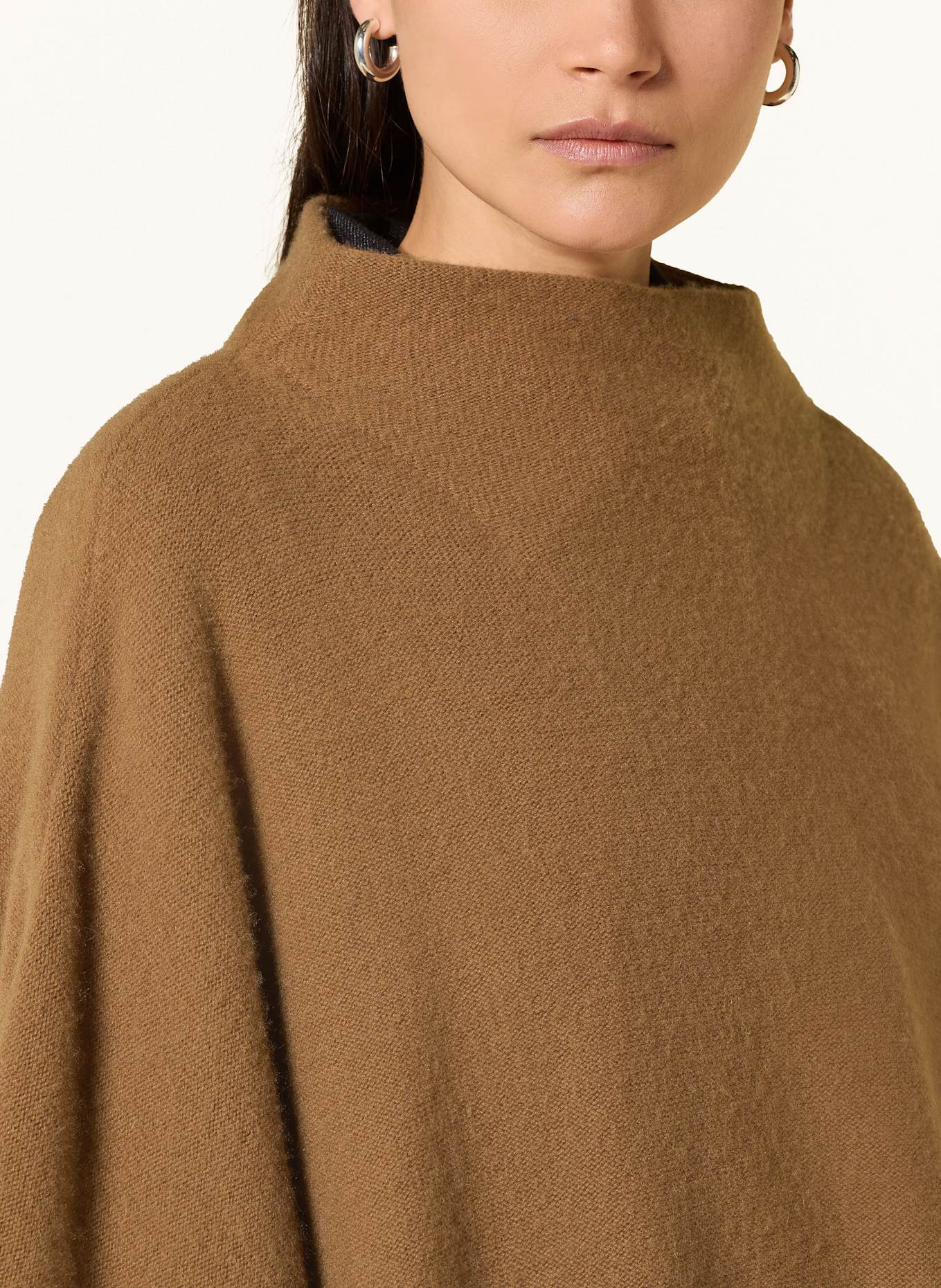 VINCE Cashmere-Poncho: BRAUN