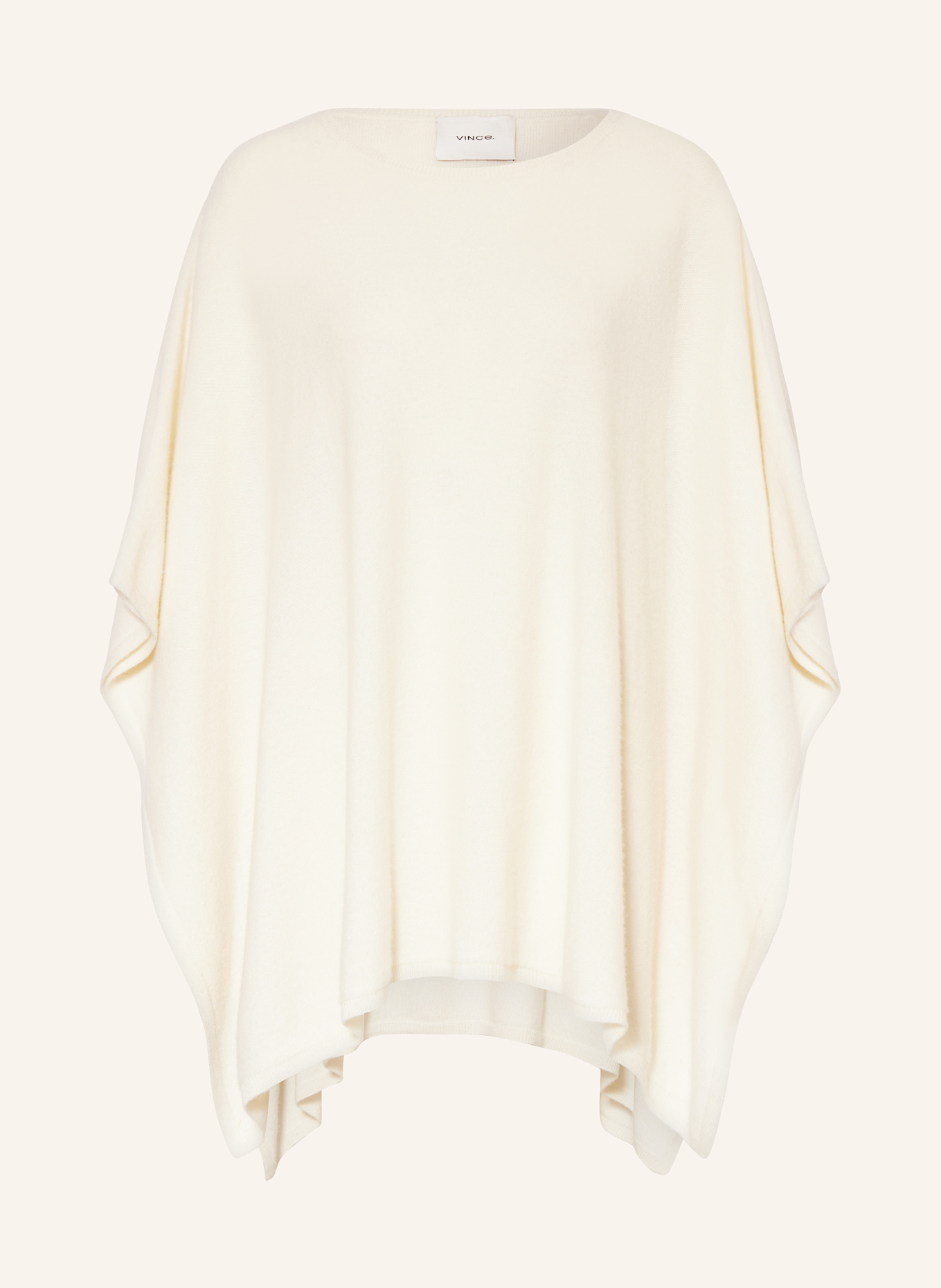 VINCE Cashmere-Poncho: CREME