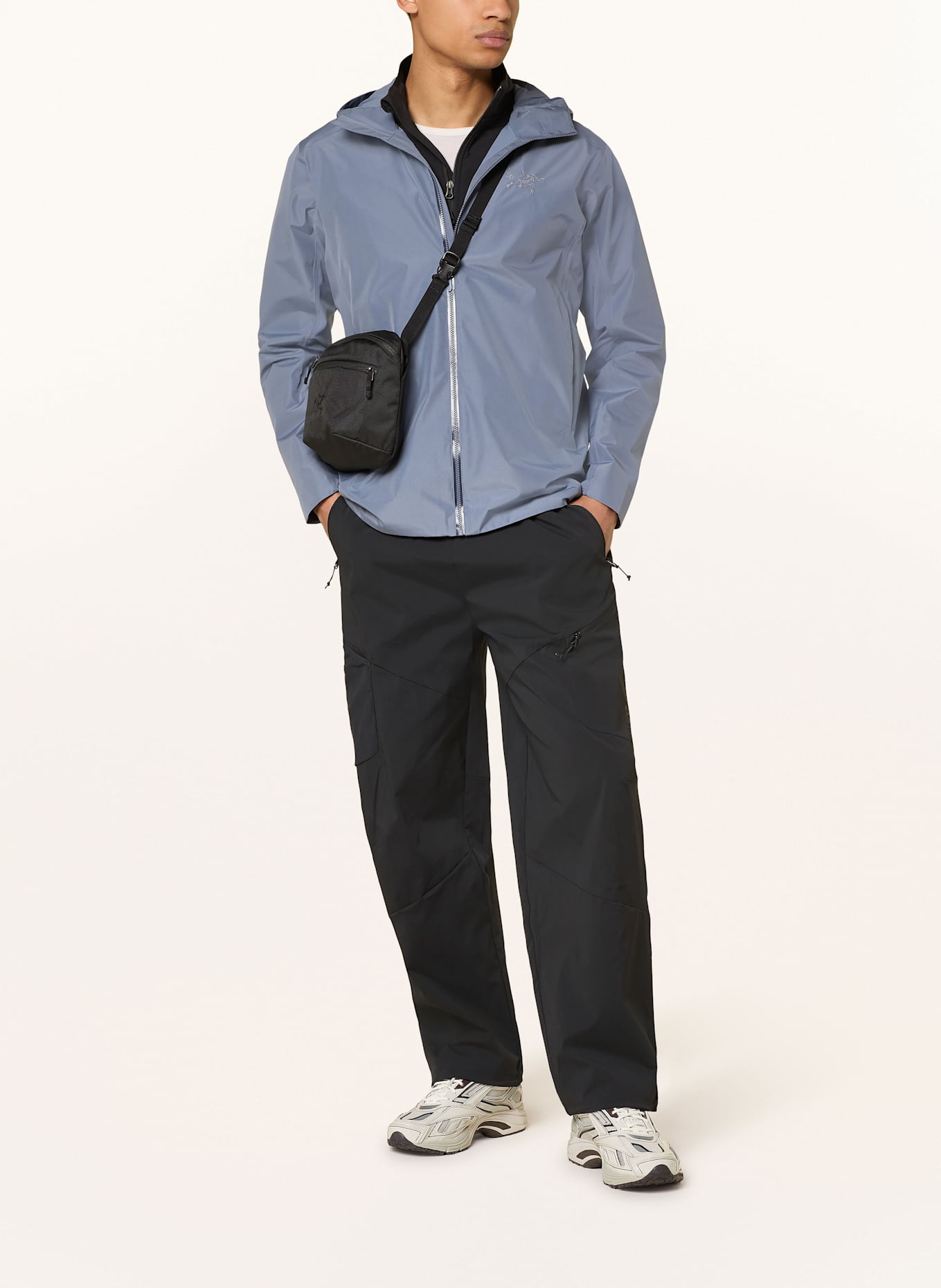 ARC'TERYX Funktionsjacke SOLANO HOODIE: BLAUGRAU