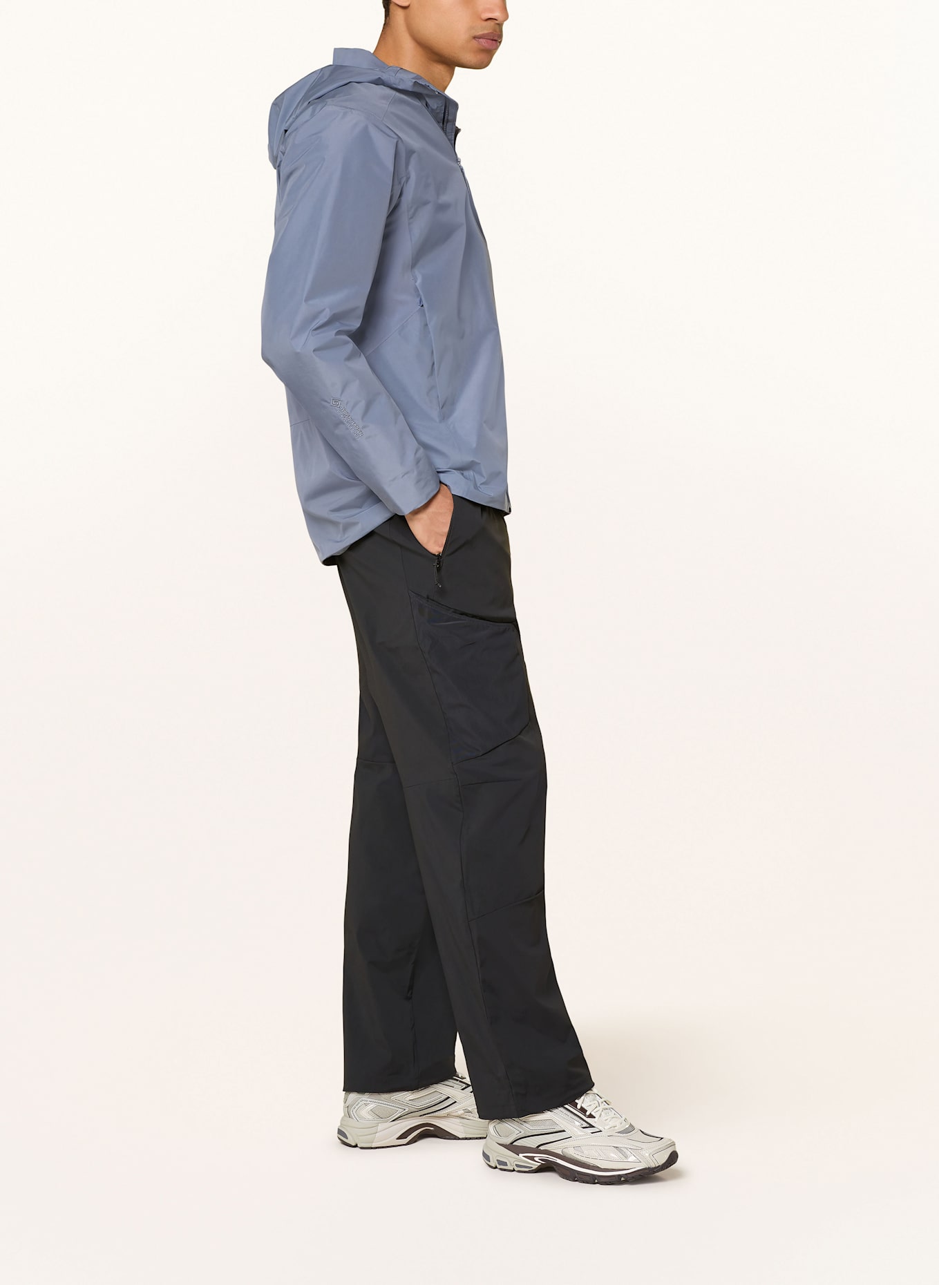 ARC'TERYX Funktionsjacke SOLANO HOODIE: BLAUGRAU