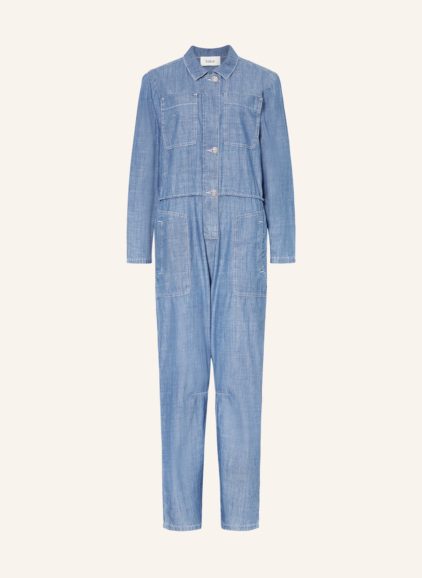 ba&sh Džínový overal KIDIS: TMAVĚ MODRÁ