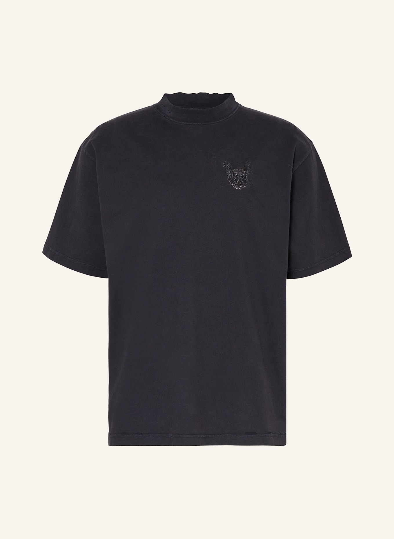 BALENCIAGA Koszulka oversize: CZIEMNOSZARY