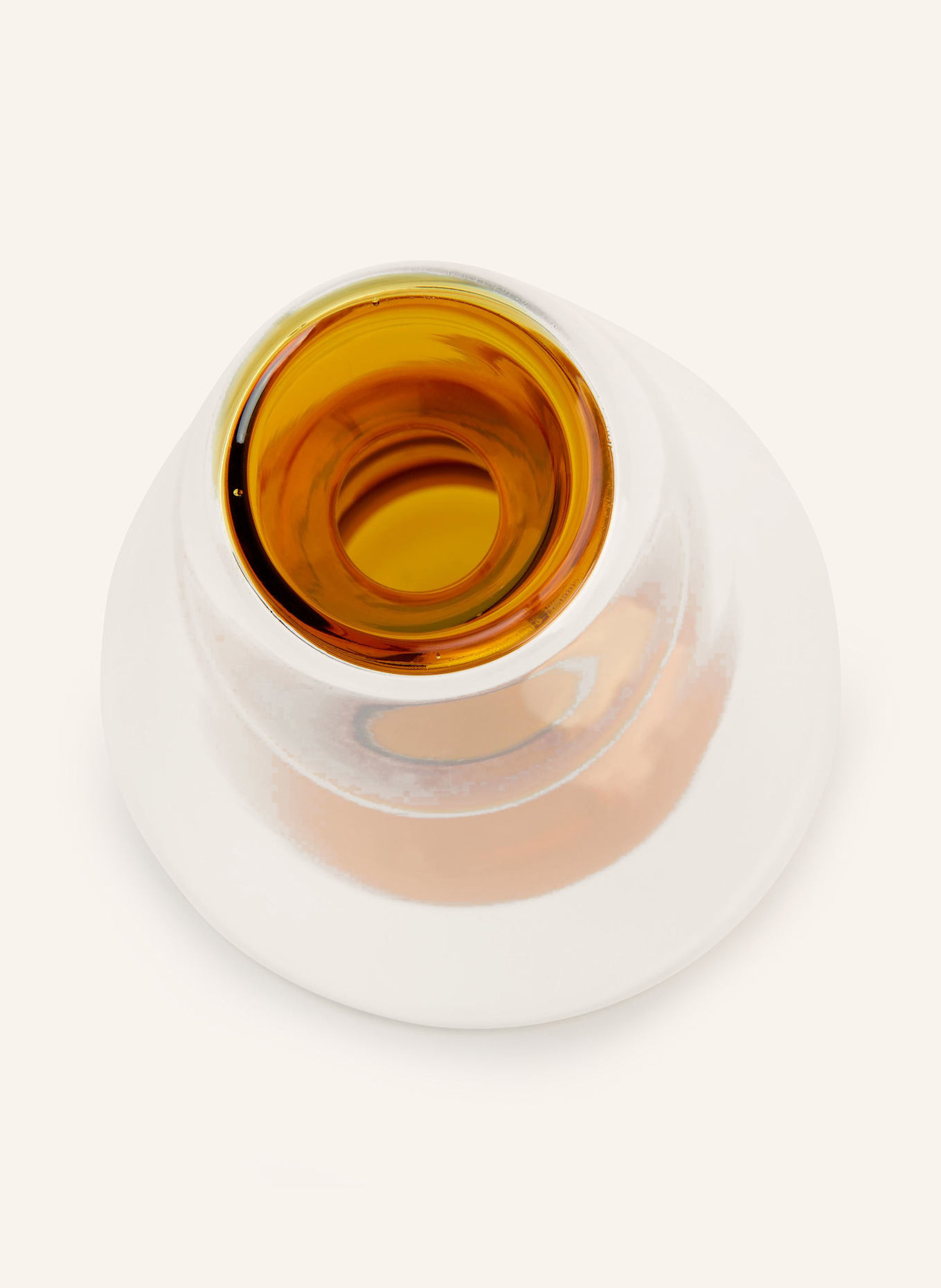 Jotex Vase TILO BROWN: ORANGE / WEISS