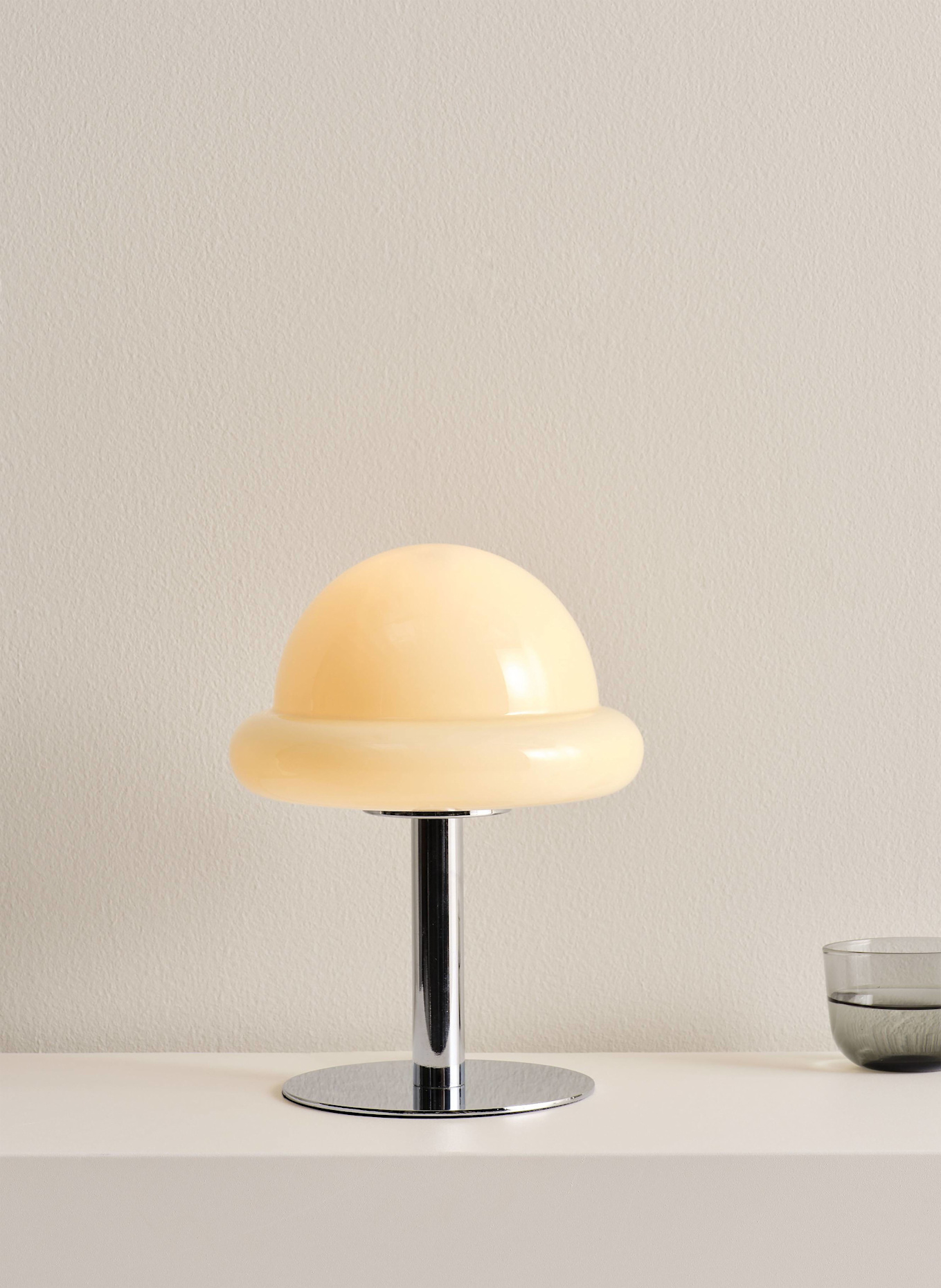 Jotex Tischleuchte BUBBA: HELLGELB / SILBER