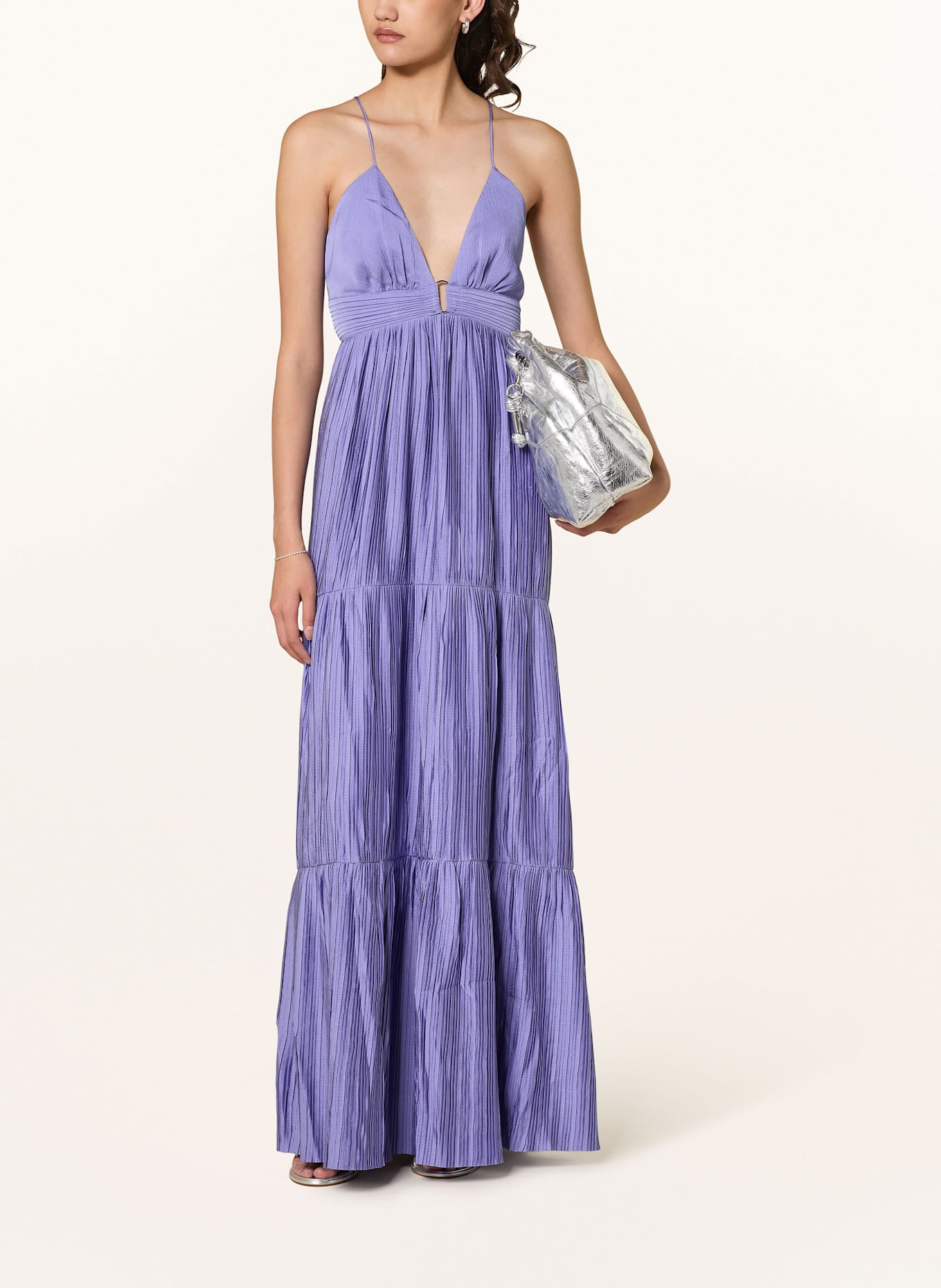 ba&sh Plisované šaty WASTA: FIALOVÁ