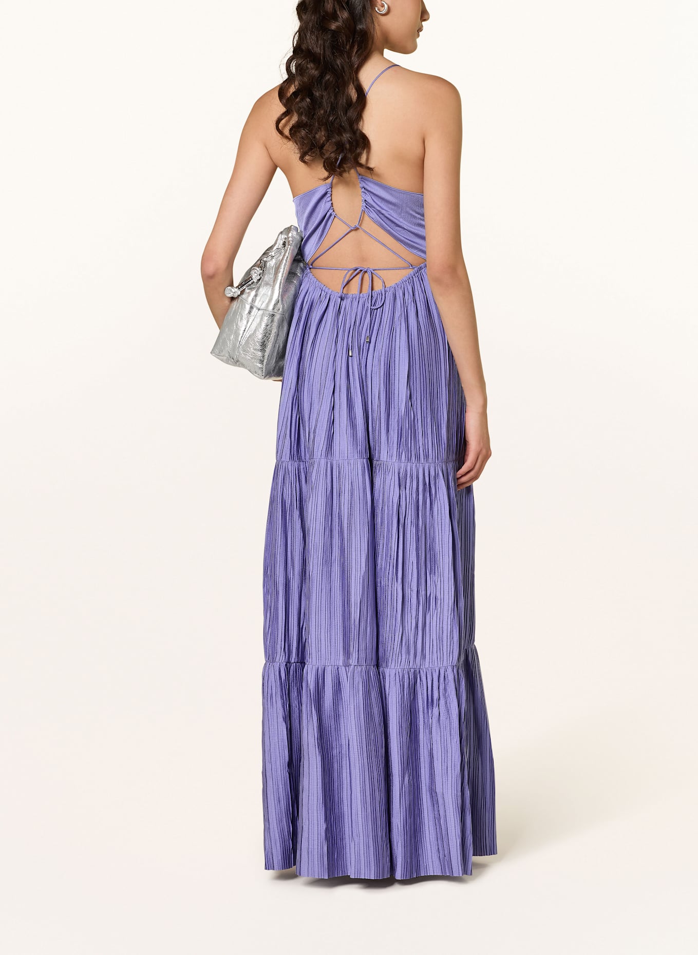 ba&sh Plisované šaty WASTA: FIALOVÁ