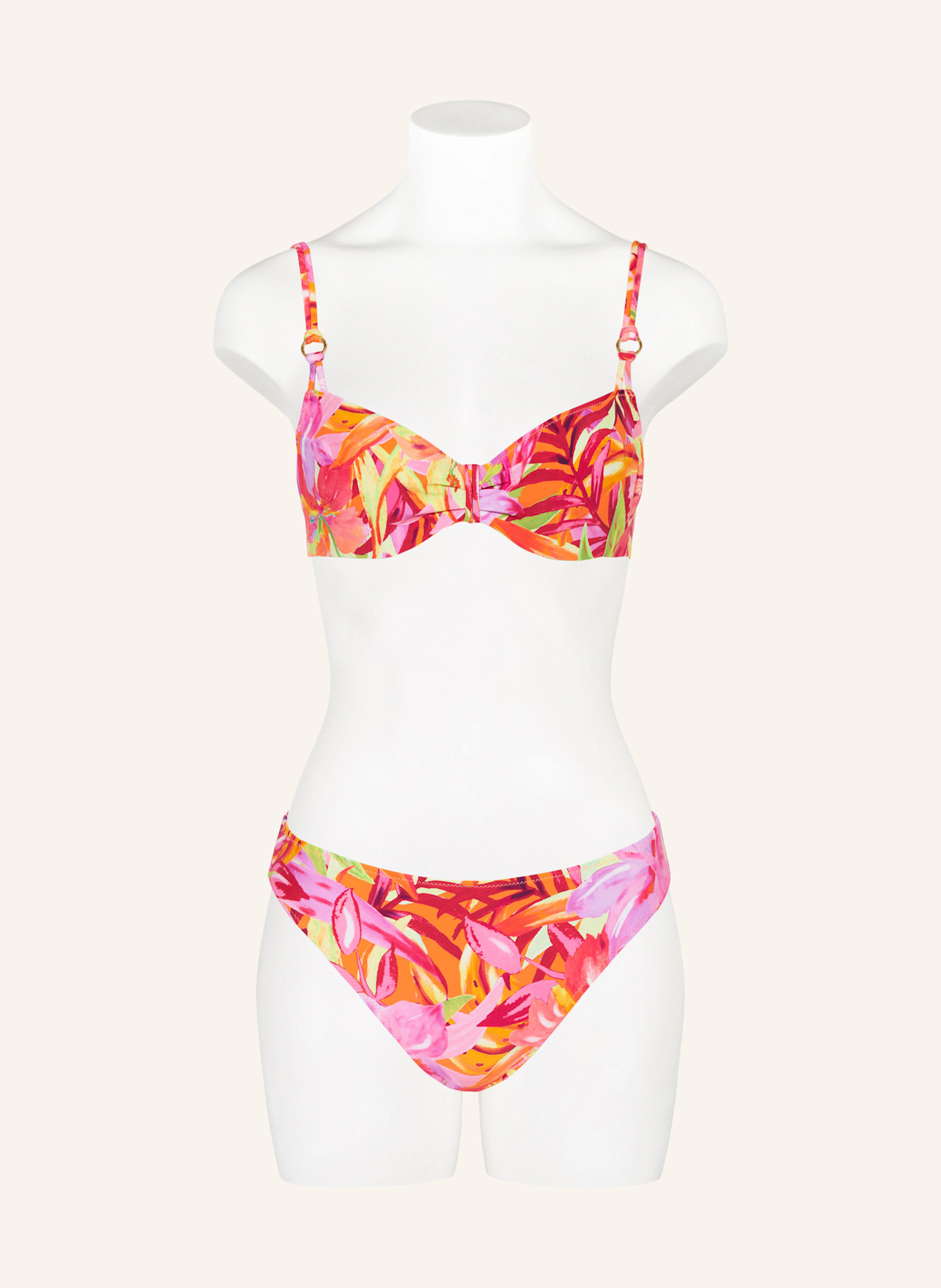 MARIE JO Bügel-Bikini-Top SHUBRA: ORANGE/ ROSA/ GELB