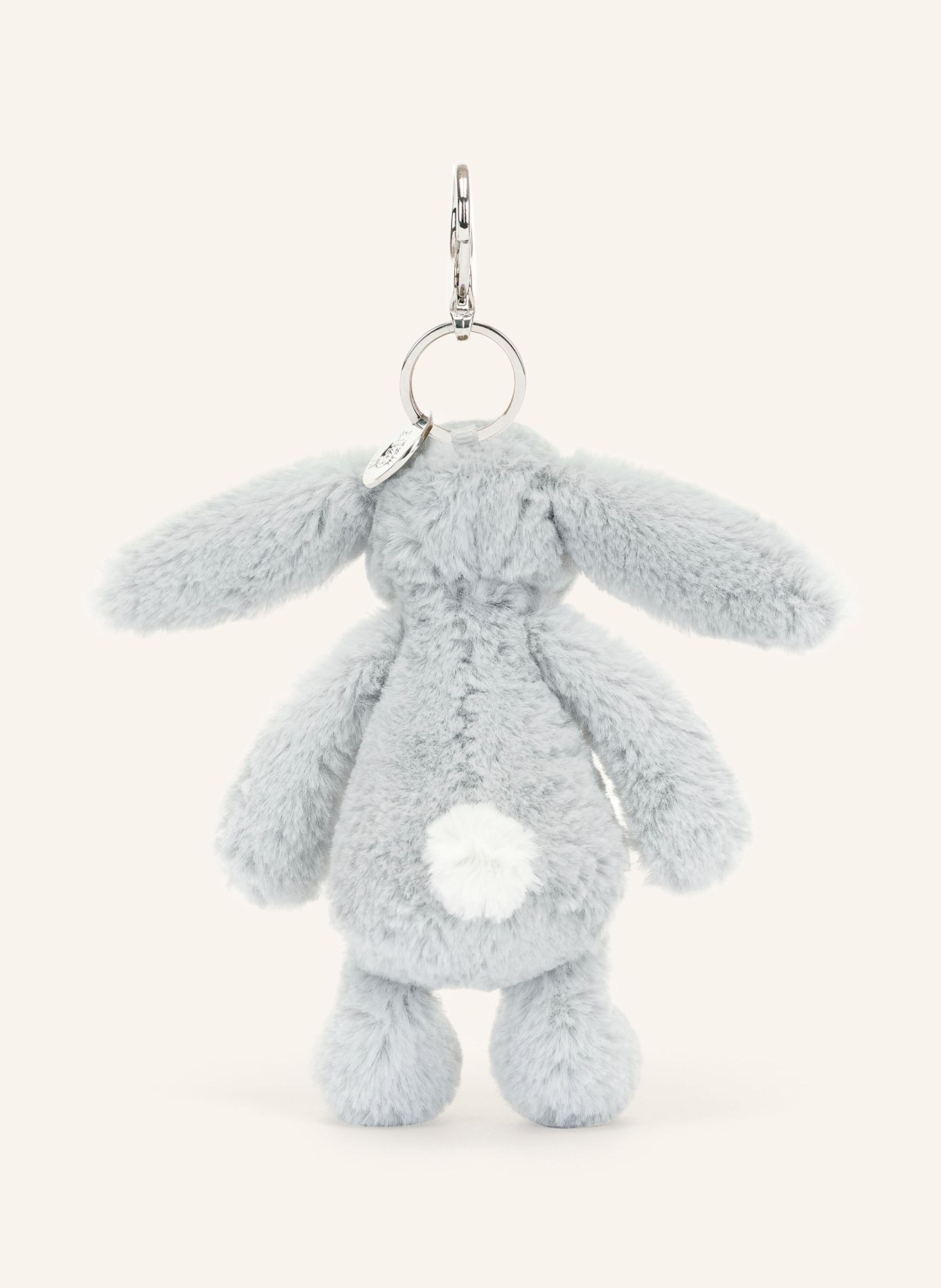 Jellycat Přívěsek na klíče a na tašku BASHFUL SILVER BUNNY: SVĚTLE ŠEDÁ