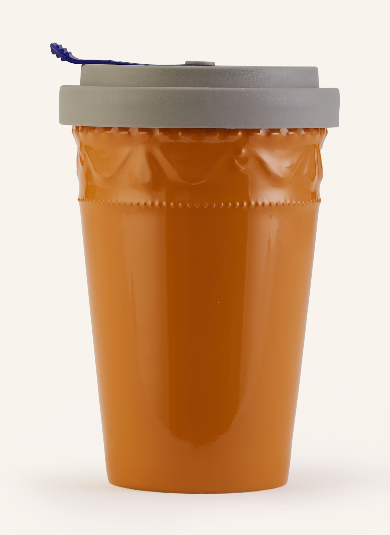 KPM Pohárek To Go KURLAND: TMAVĚ ŽLUTÁ / SVĚTLE ŠEDÁ / ZELENÁ