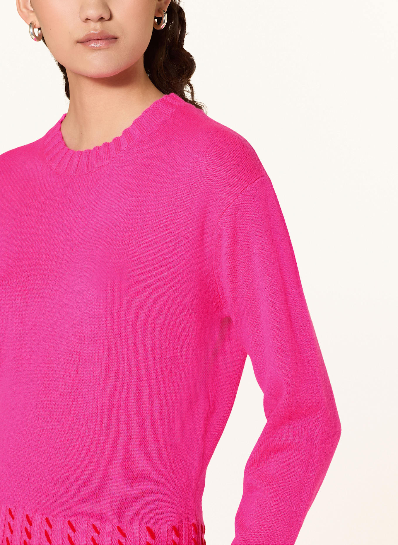 FROM FUTURE Pull en cachemire: ROSE FUCHSIA FLUO