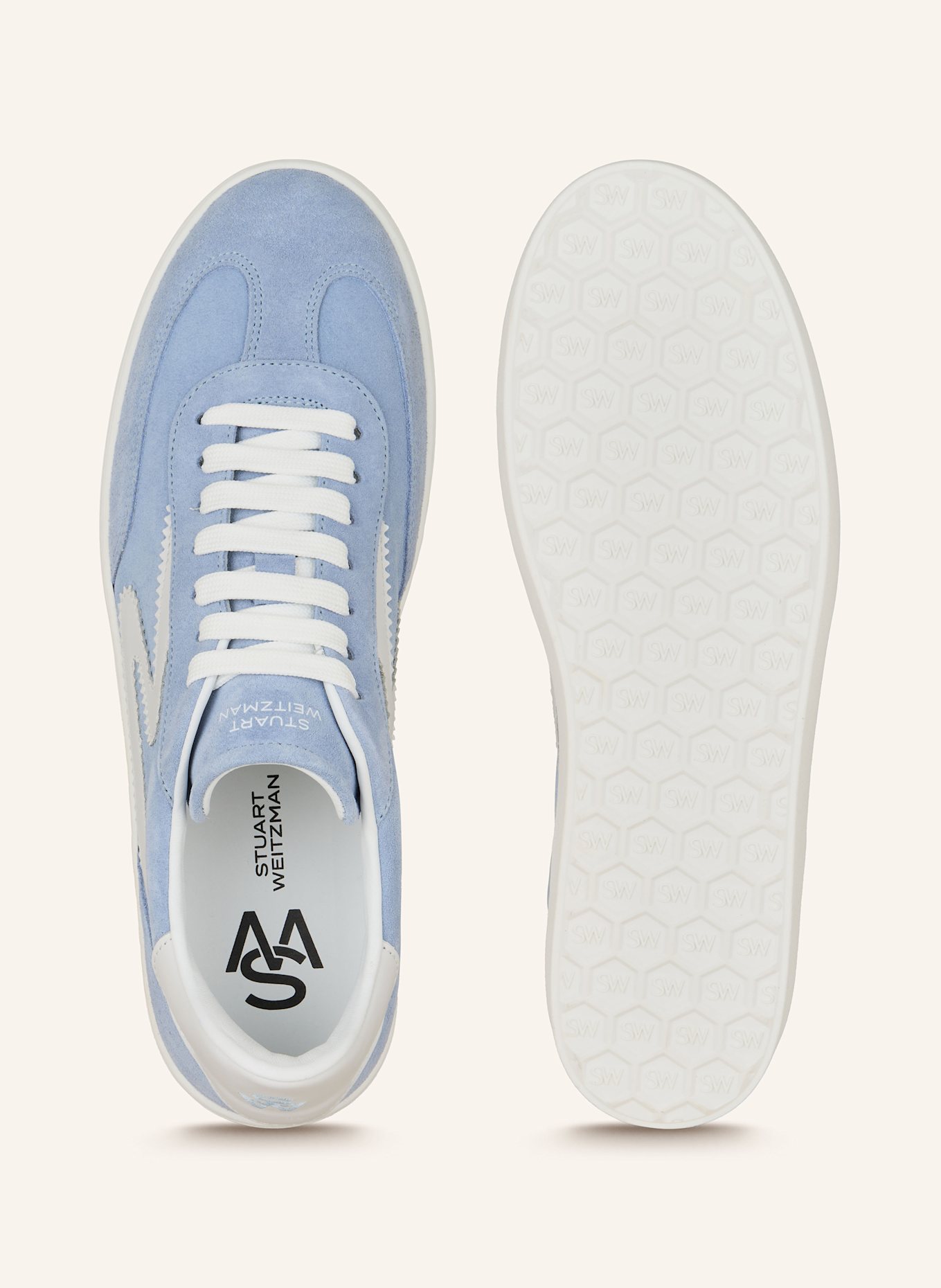 STUART WEITZMAN Sneaker RUNAROUND: HELLBLAU/ WEISS