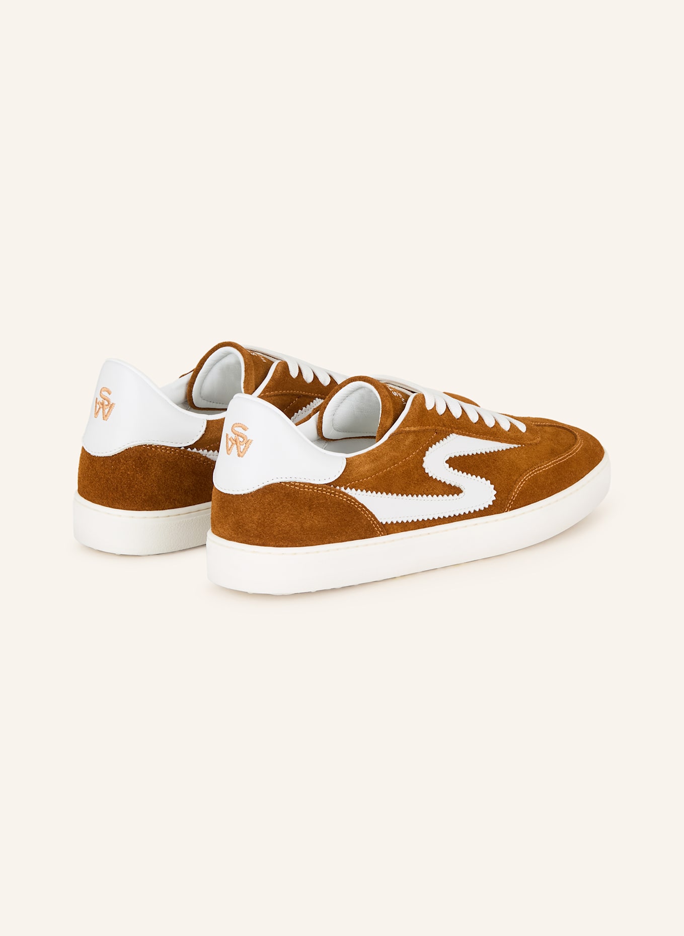 STUART WEITZMAN Sneaker RUNAROUND: BRAUN/ WEISS