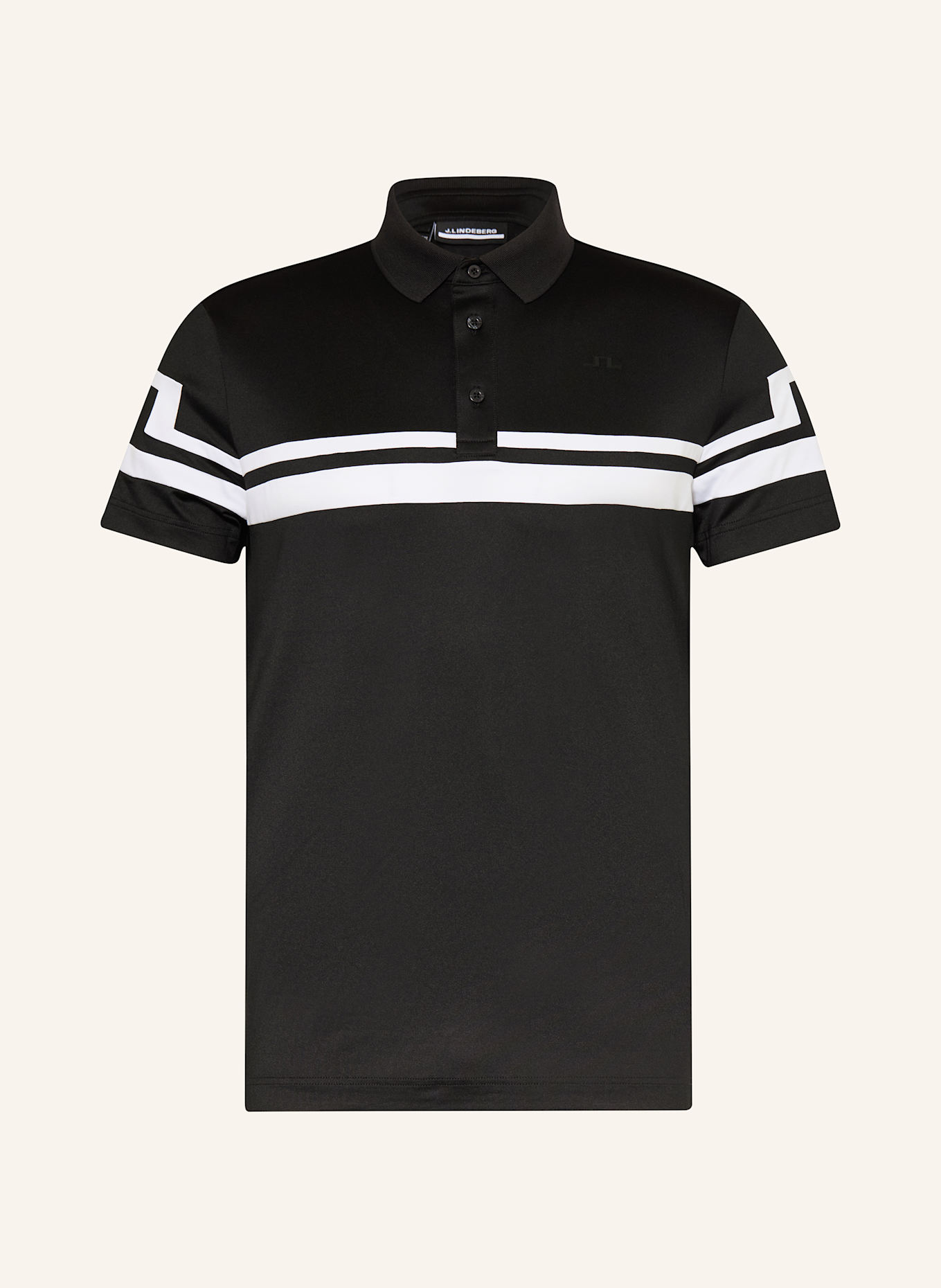 J.LINDEBERG Funktions-Poloshirt: SCHWARZ