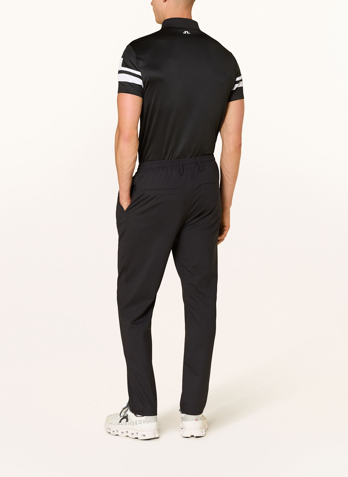 J.LINDEBERG Funktions-Poloshirt: SCHWARZ