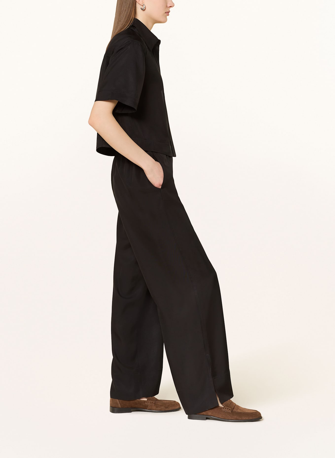 Marc O'Polo Trousers: BLACK