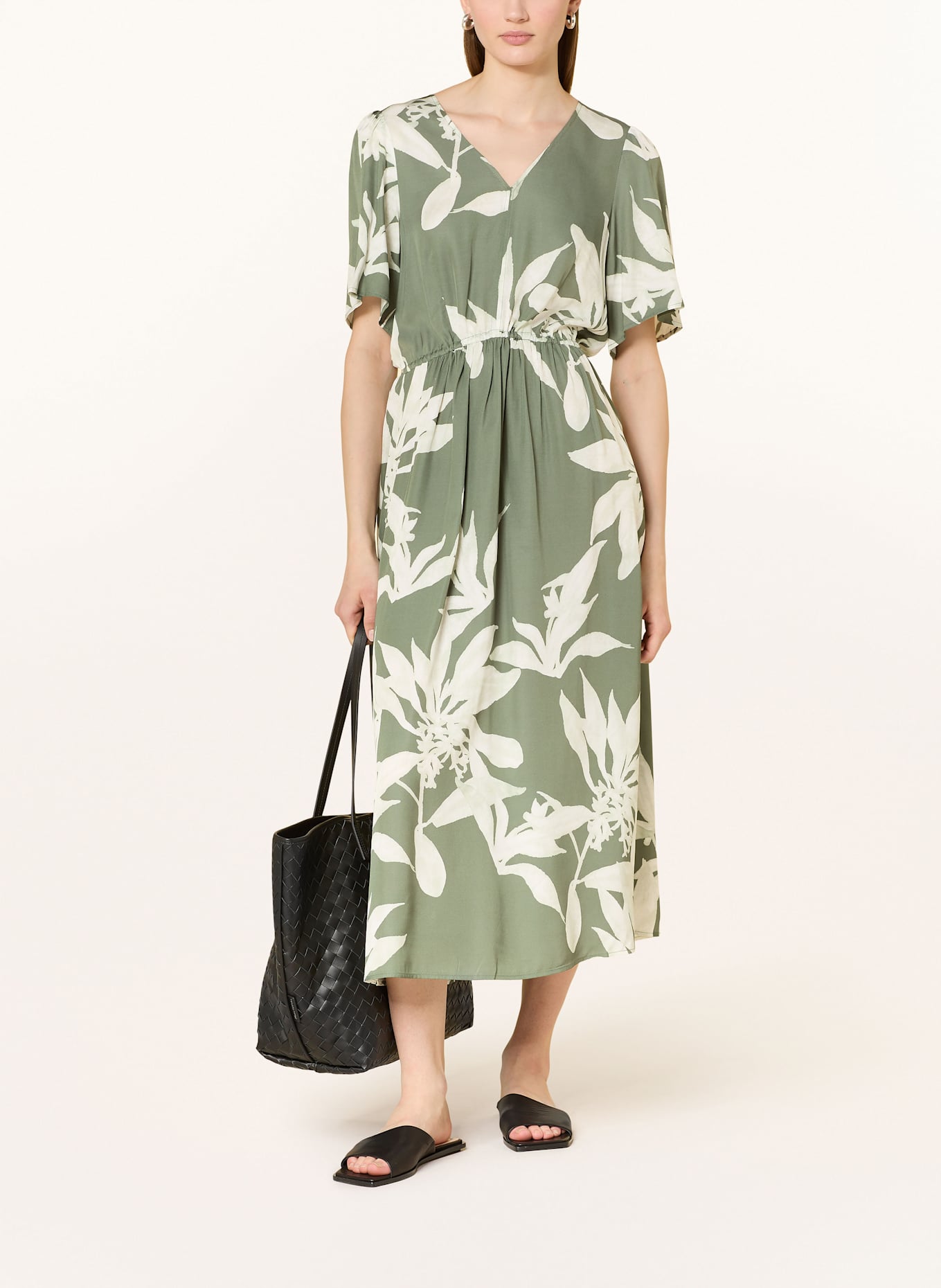 Marc O'Polo Kleid: HELLGRÜN/ CREME
