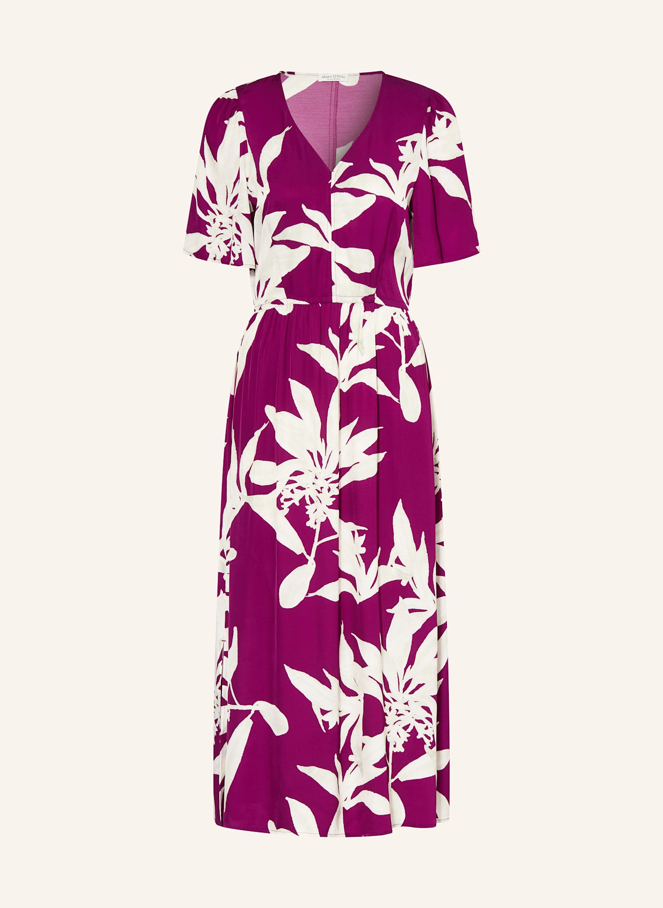 Marc O'Polo Kleid: DUNKELLILA/ ECRU/ KHAKI