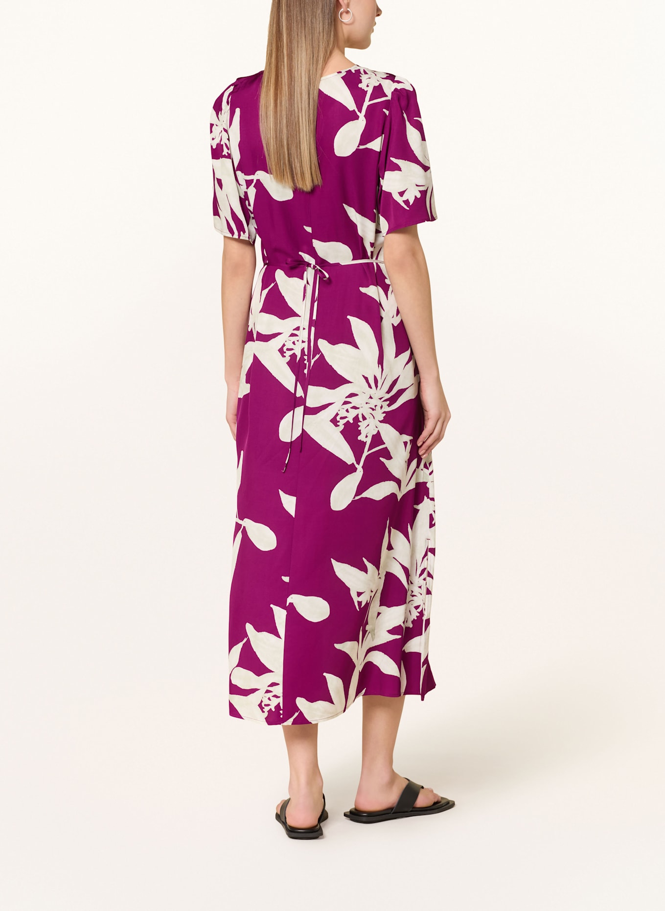 Marc O'Polo Kleid: DUNKELLILA/ ECRU/ KHAKI