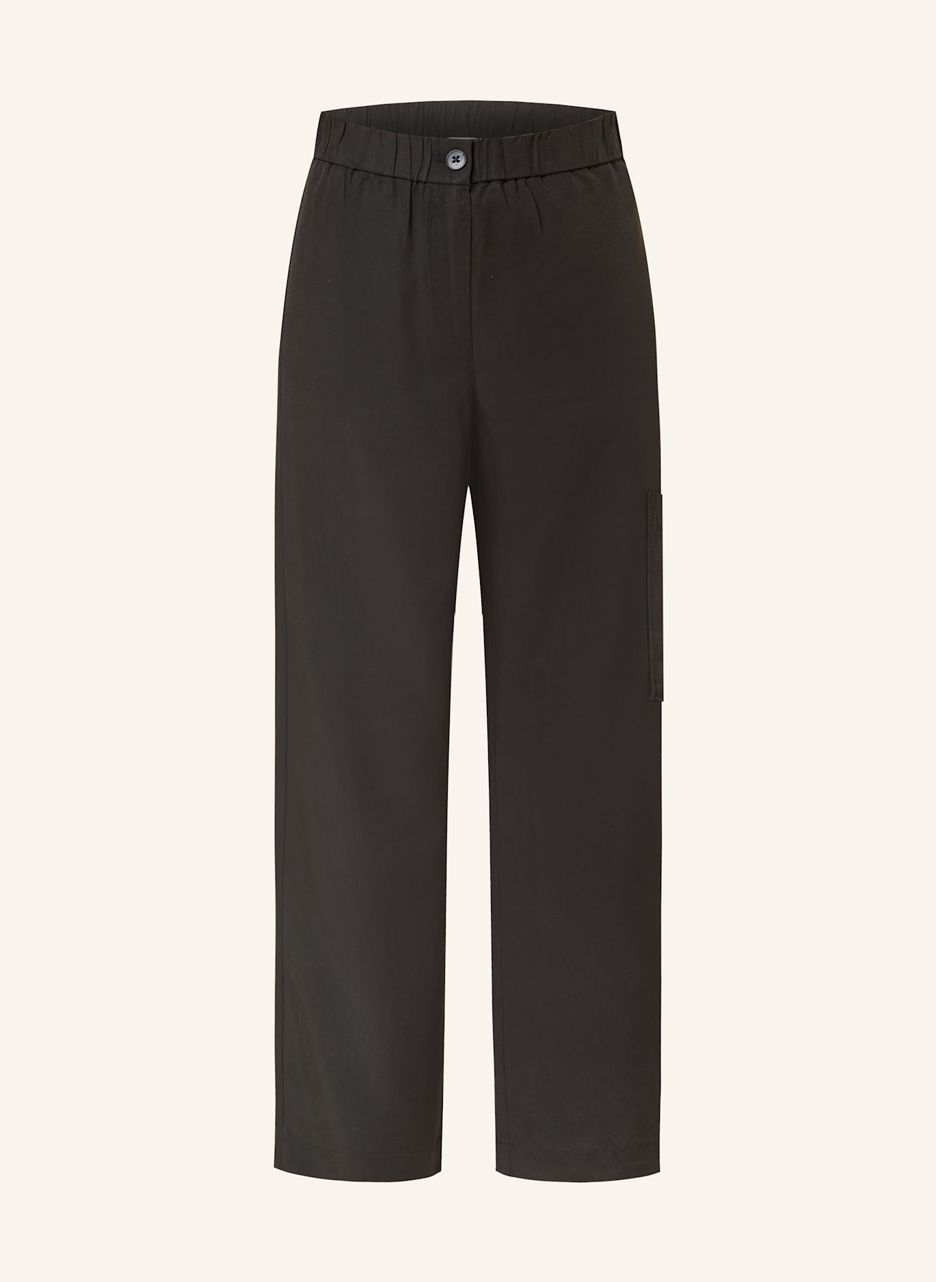 Marc O'Polo Wide leg trousers: BLACK