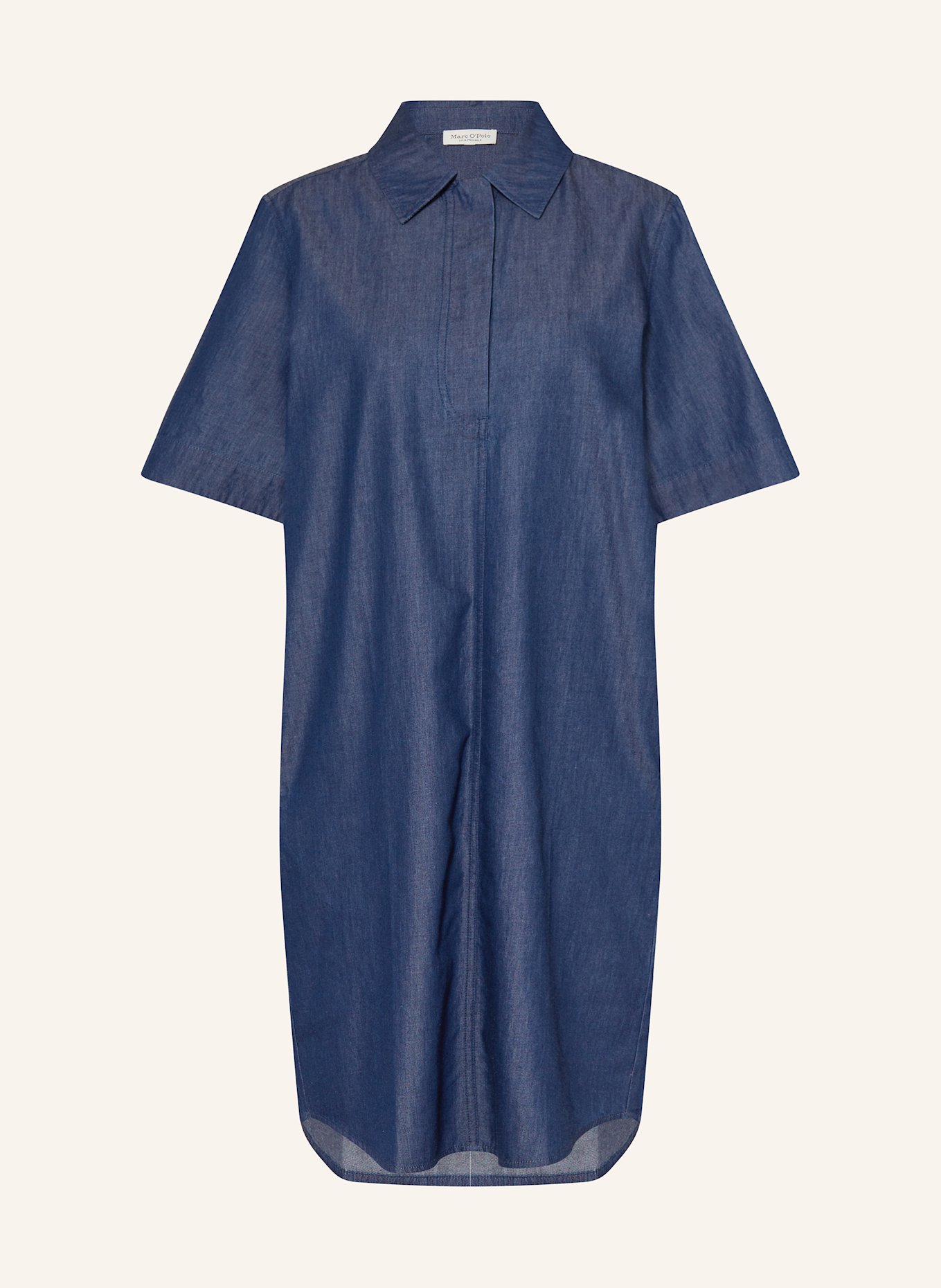 Marc O'Polo Hemdblusenkleid in Jeansoptik: DUNKELBLAU