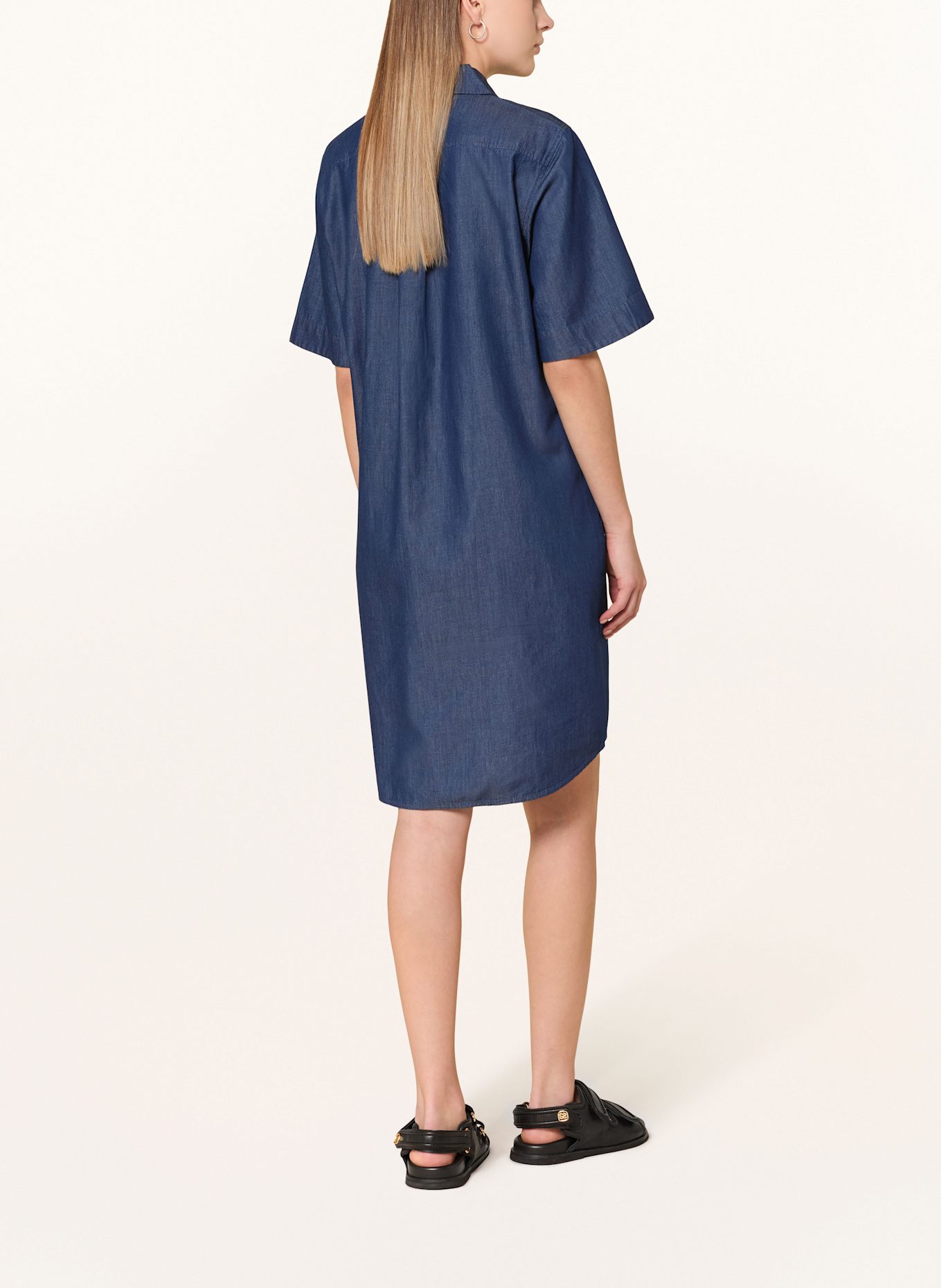 Marc O'Polo Hemdblusenkleid in Jeansoptik: DUNKELBLAU