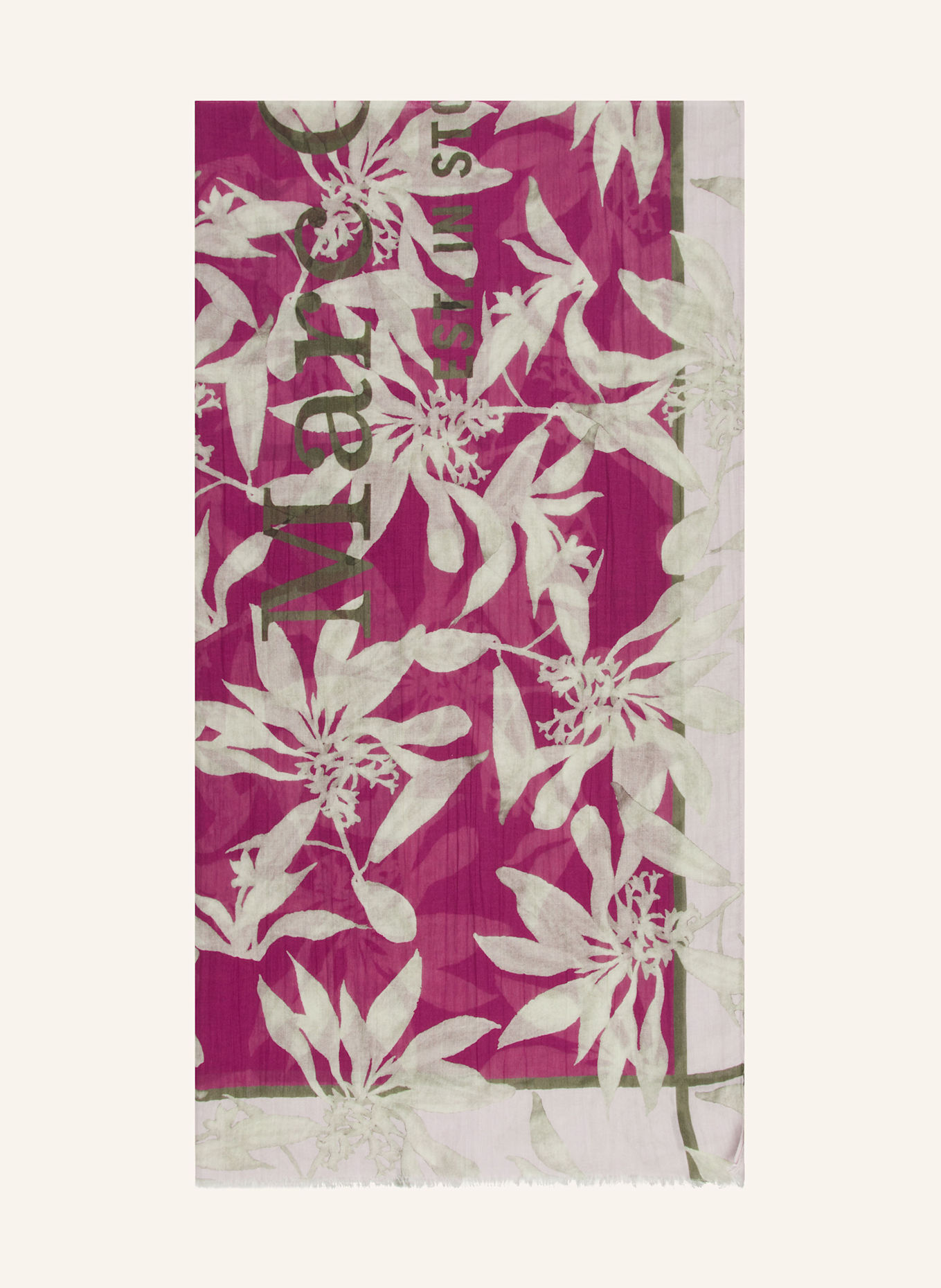 Marc O'Polo Szal: JASNORÓŻOWY / FUKSJA / CIEMNOZIELONY