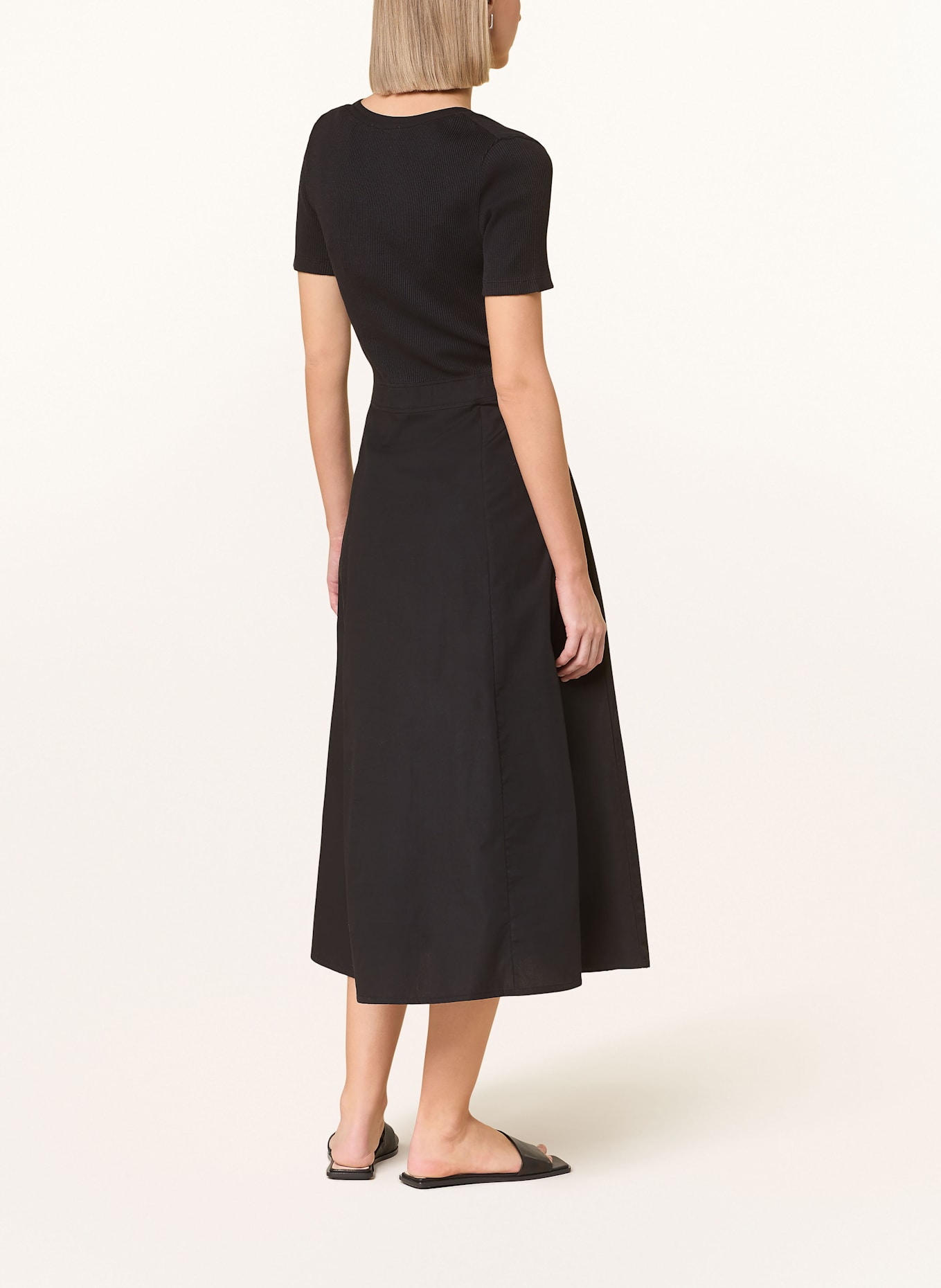 Marc O'Polo Kleid im Materialmix: SCHWARZ