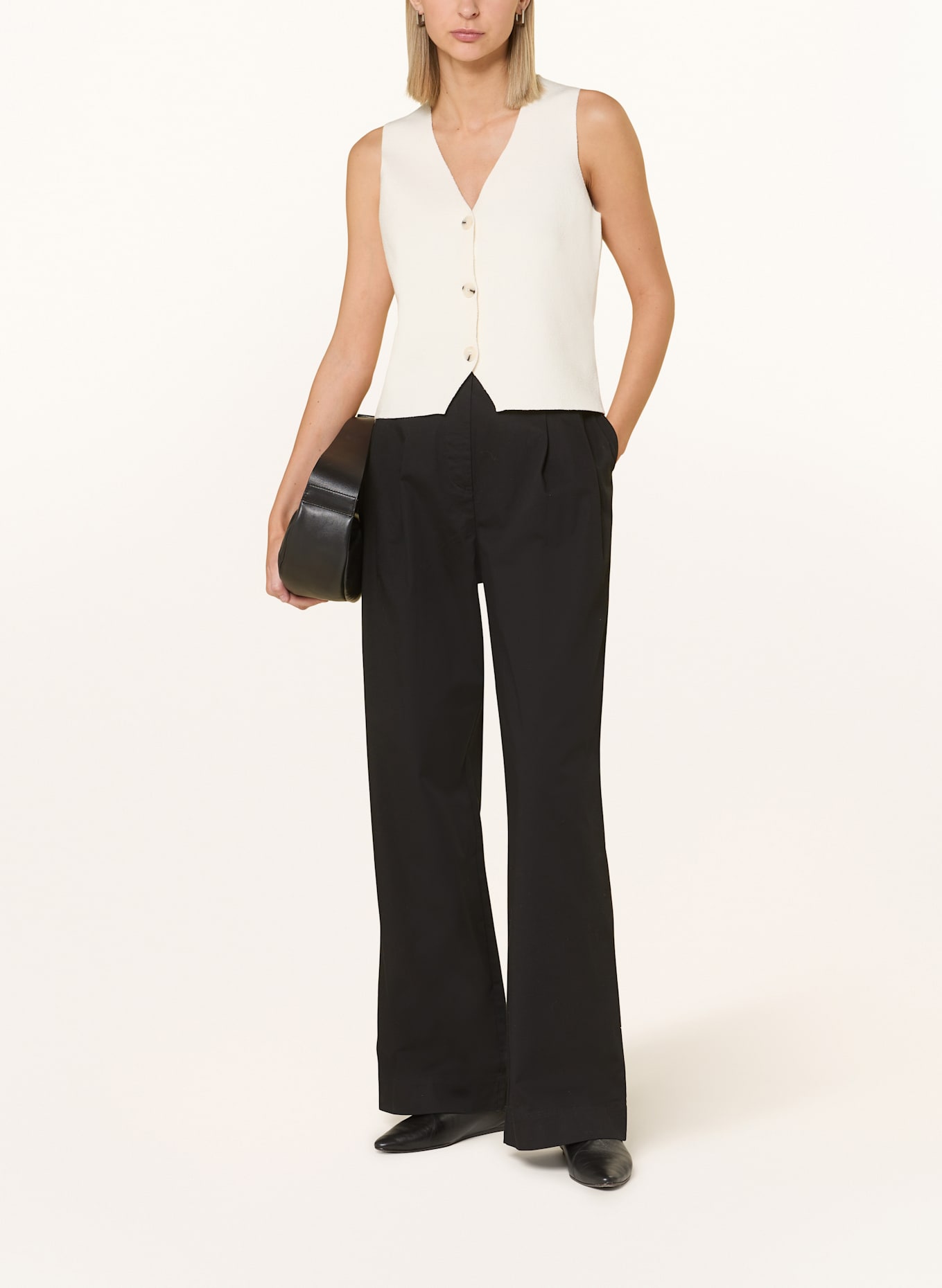 Marc O'Polo Marlenehose: SCHWARZ