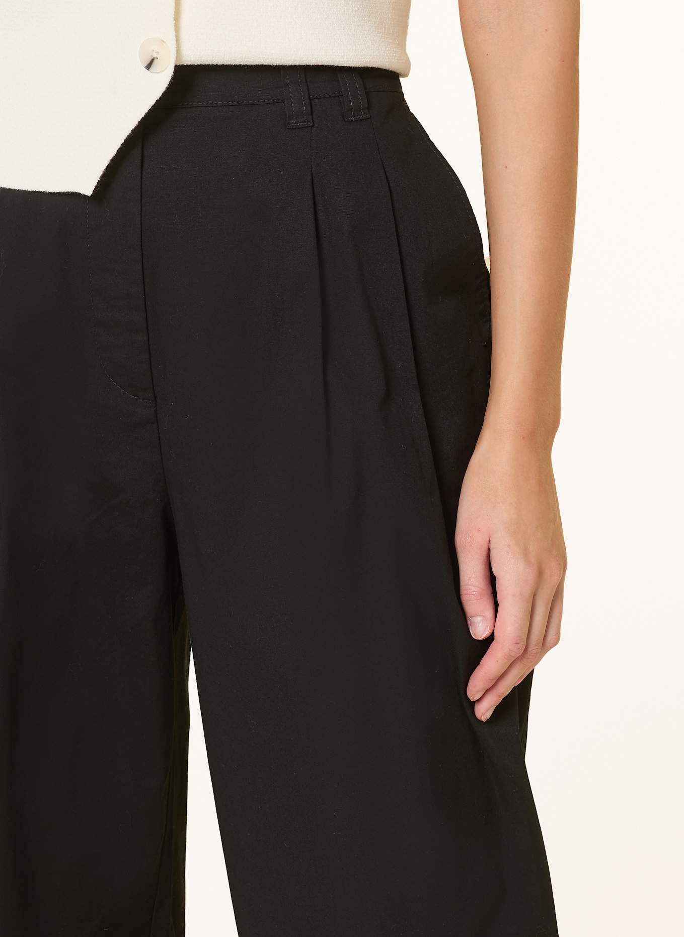 Marc O'Polo Marlenehose: SCHWARZ