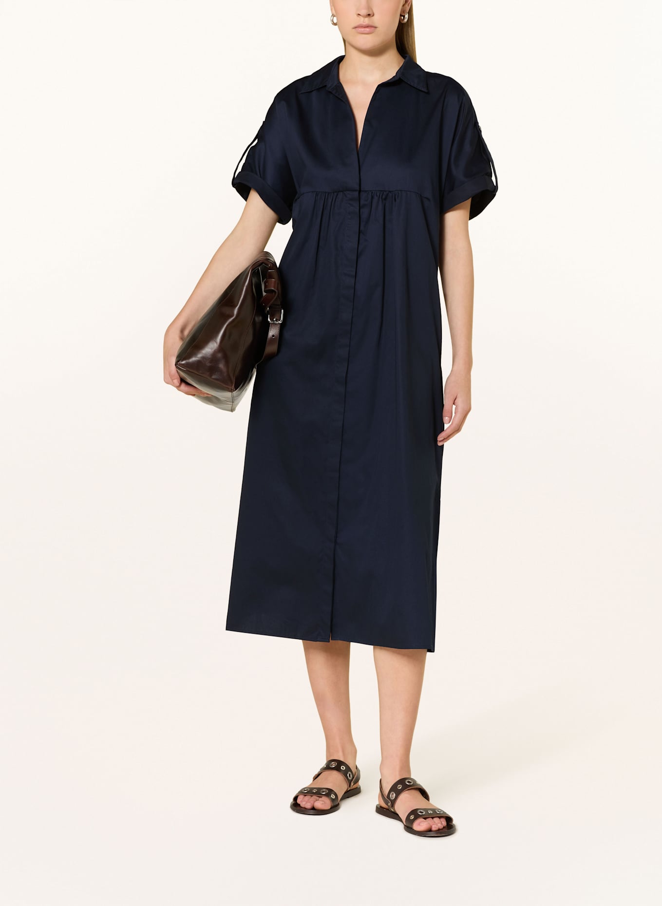 MILANO ITALY Hemdblusenkleid: DUNKELBLAU