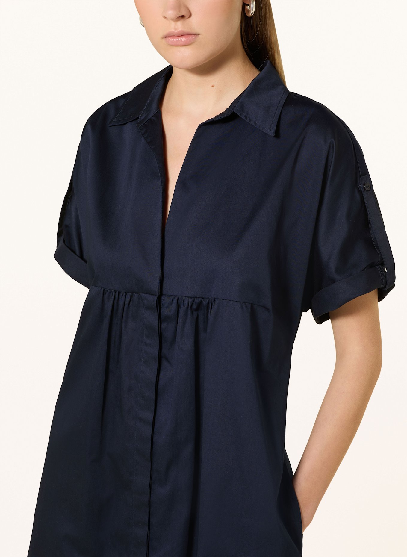 MILANO ITALY Hemdblusenkleid: DUNKELBLAU