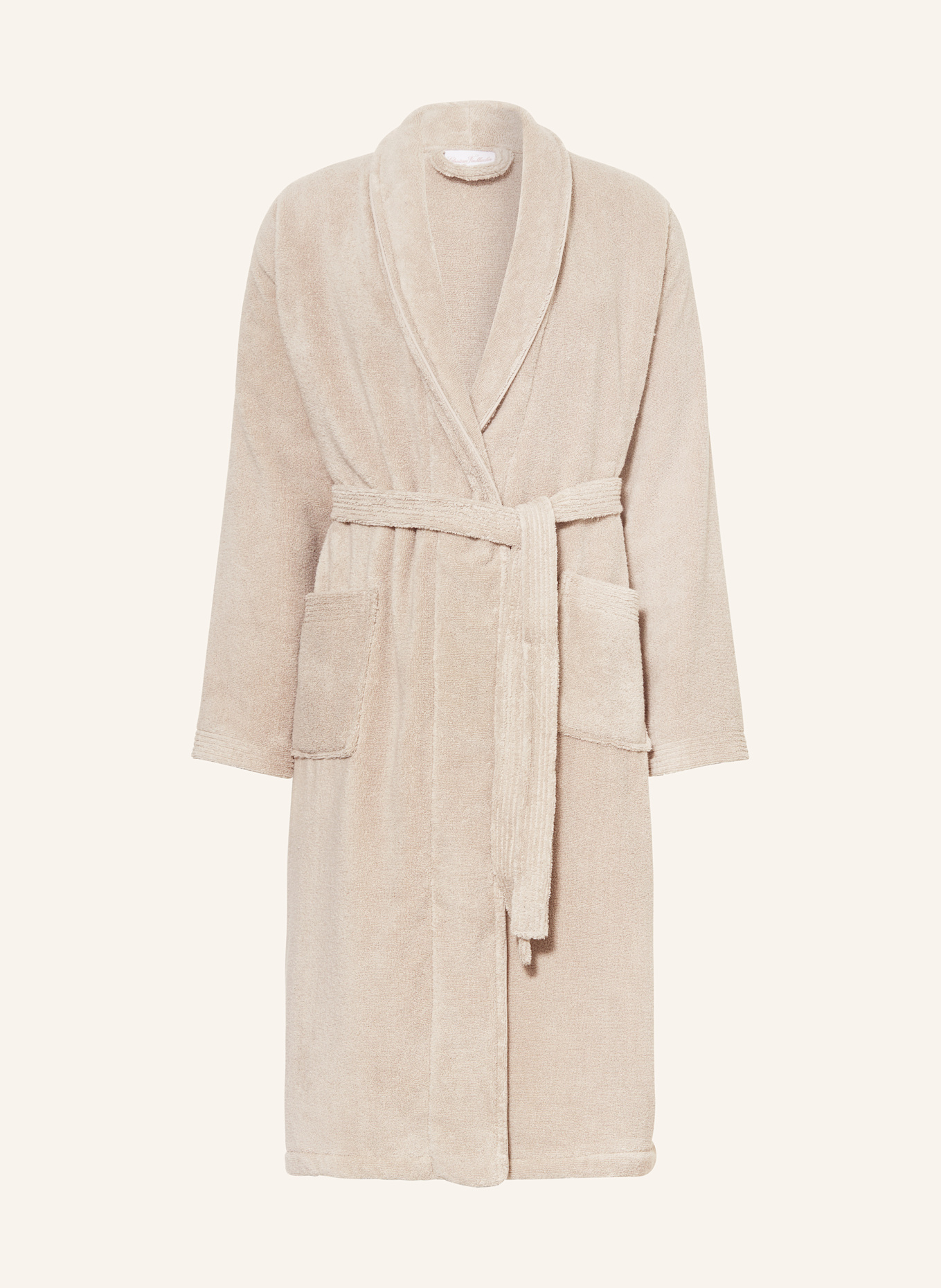 Christian Fischbacher Unisex-Bademantel COCOON: BEIGE