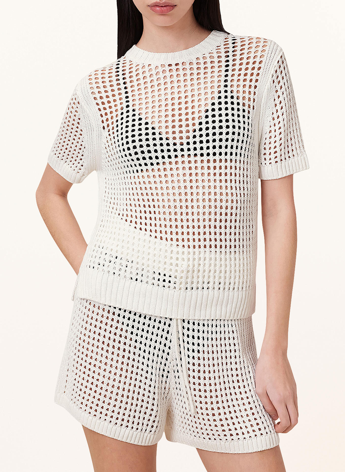 ALLSAINTS Dzianinowa koszulka PALOMA: BIAŁY