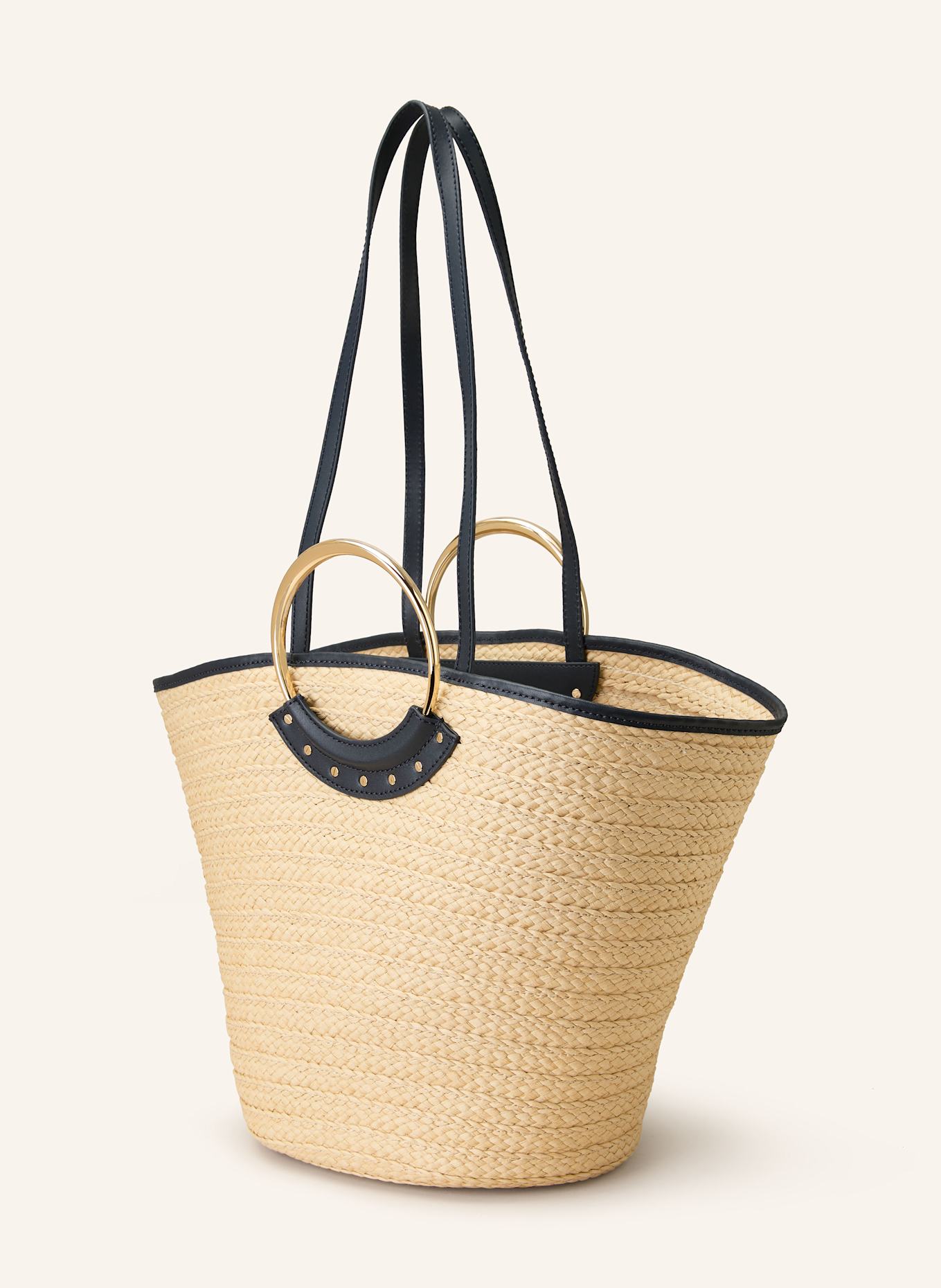 CLAUDIE PIERLOT Torba plażowa: BEŻOWY/ CZARNY