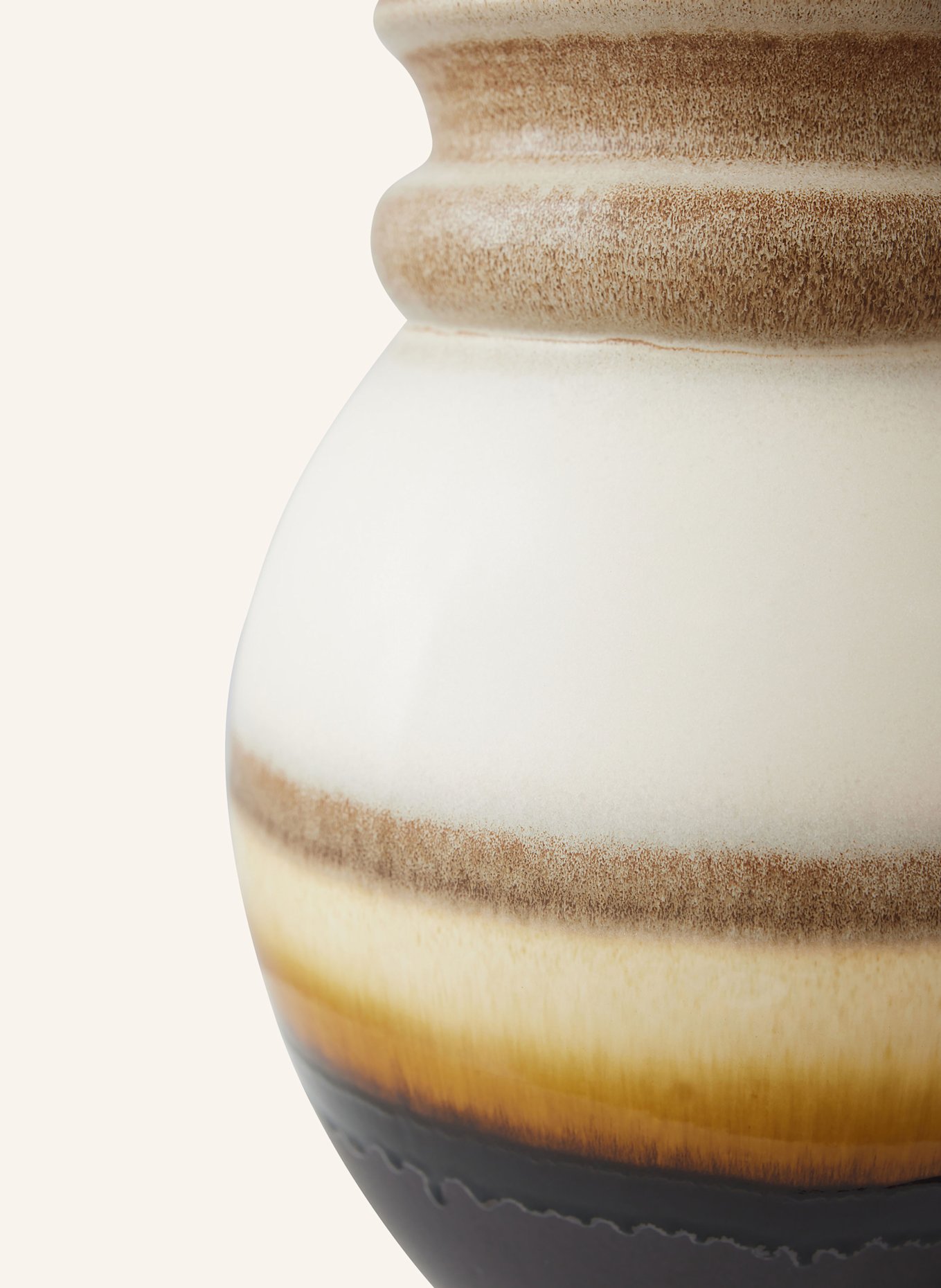 hkliving Váza: TMAVĚ HNĚDÁ / HNĚDÁ / KRÉMOVÁ