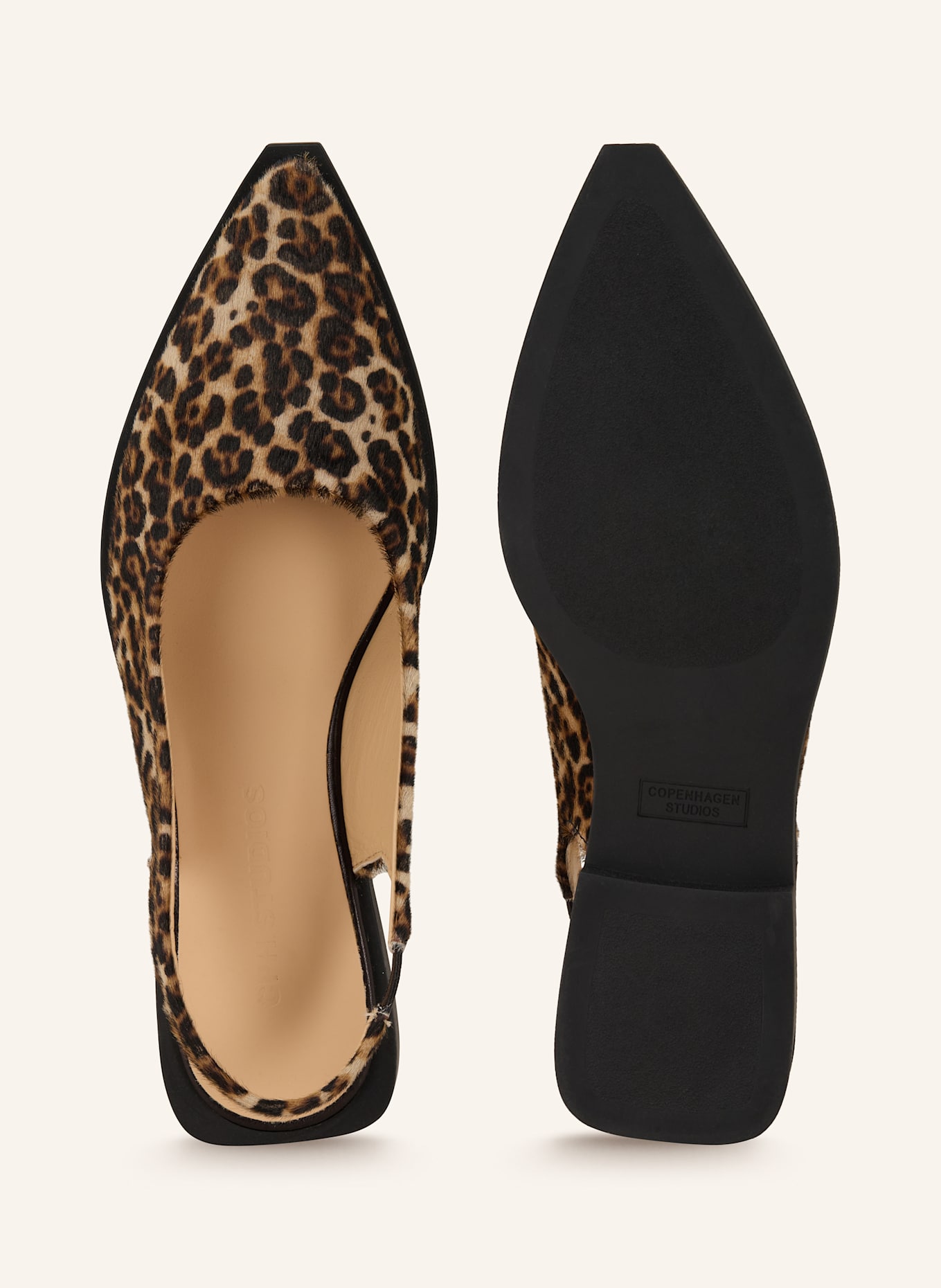 COPENHAGEN Slingback ballerinas CPH416: DARK BROWN/ LIGHT BROWN/ BROWN