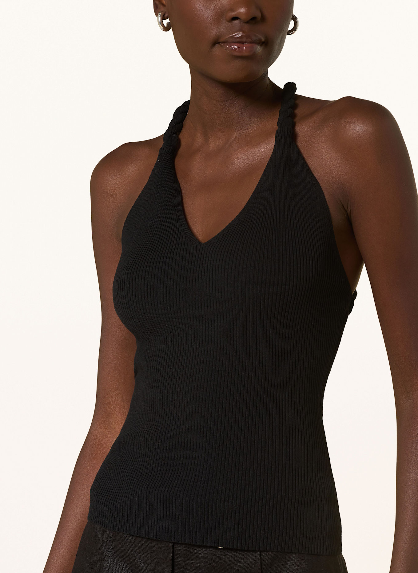 REISS Top LAUREN: BLACK