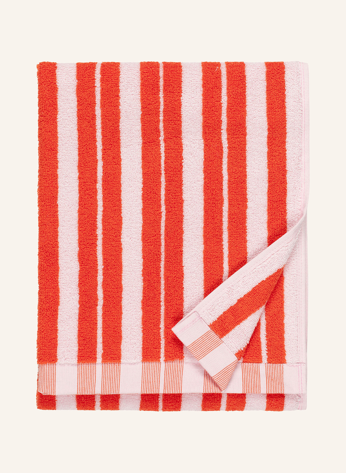 marimekko Ręcznik kąpielowy RAIDE: POMARAŃCZOWY / BIAŁY