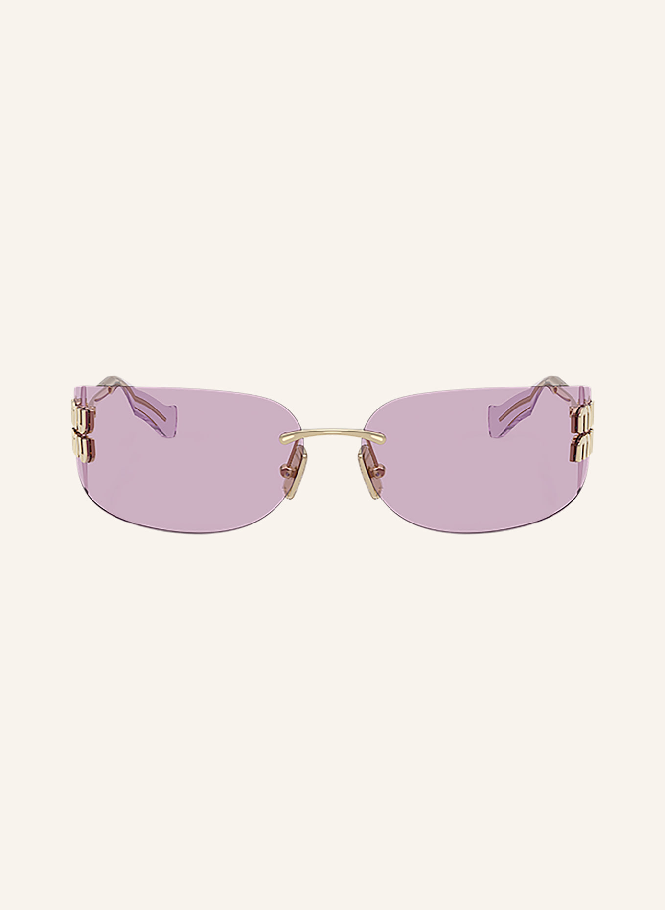 MIU MIU Sunglasses MU A51S in zvn90o - gold/ pink