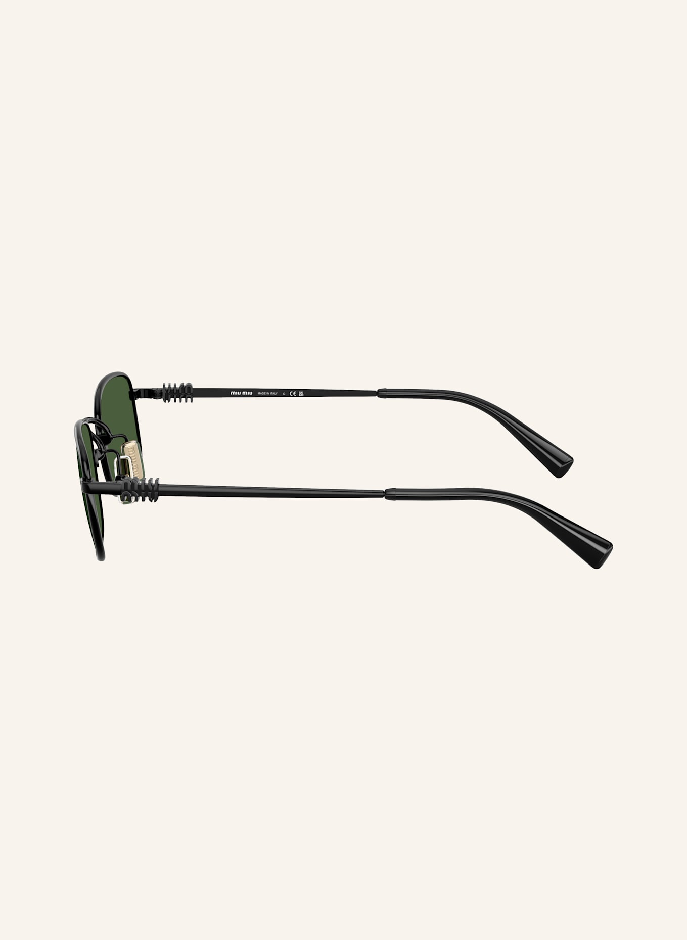 MIU MIU Sonnenbrille MU A53S: 1AB1I0 - SCHWARZ/ GRAU
