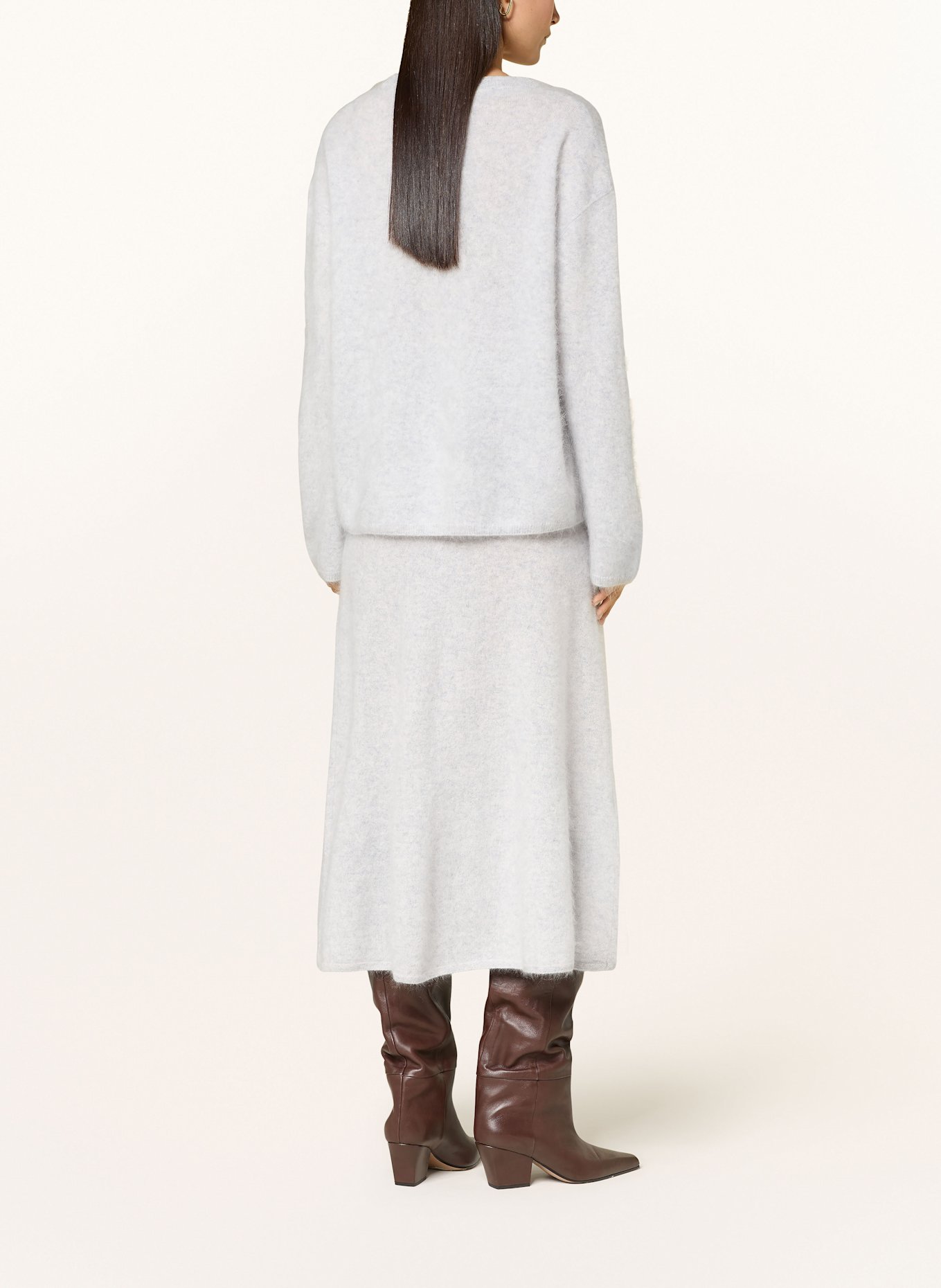 HERZEN'S ANGELEGENHEIT Cashmere-Pullover: HELLGRAU