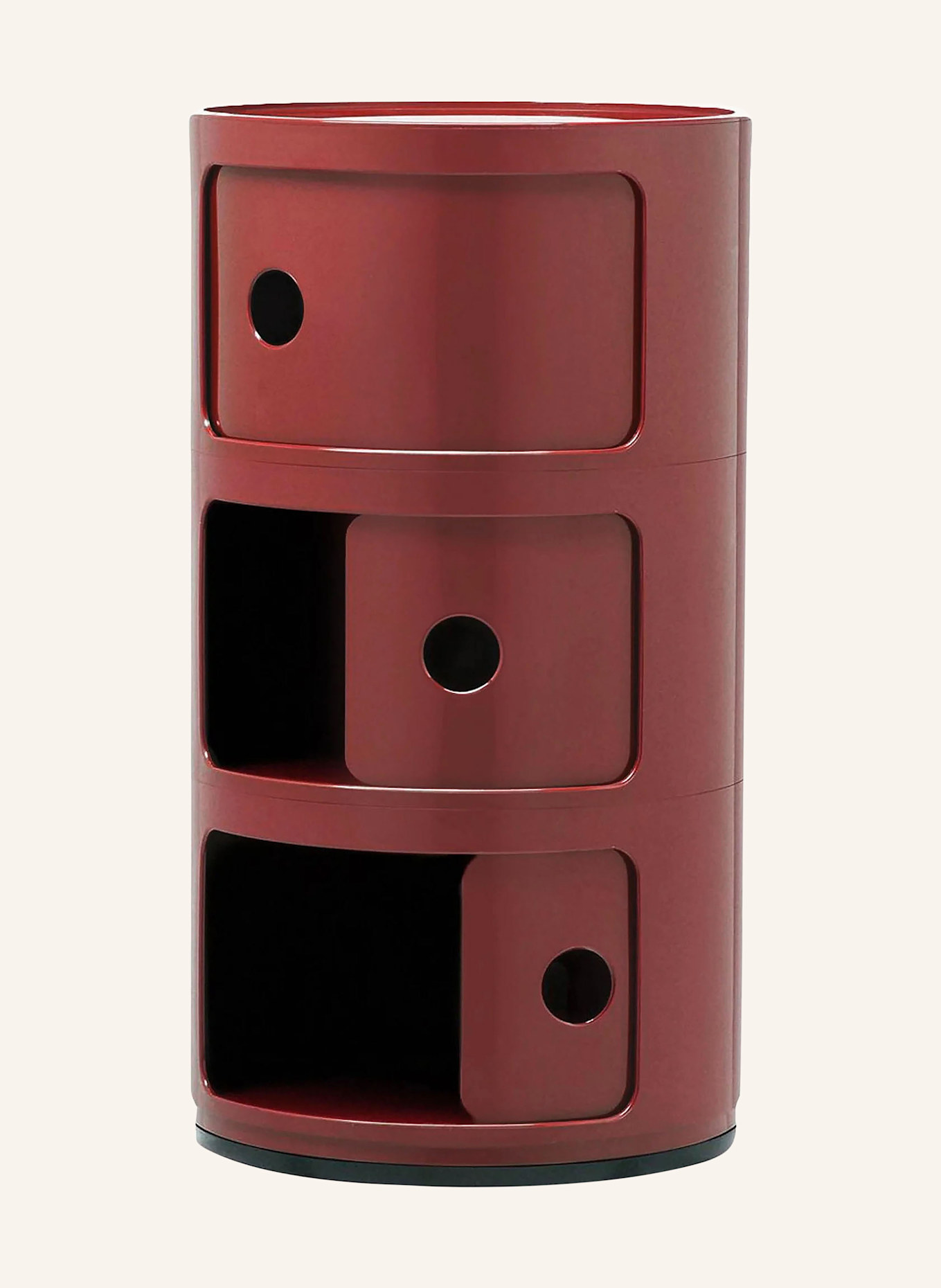 Kartell Odkládací stolek COMPONIBILI: TMAVĚ ČERVENÁ