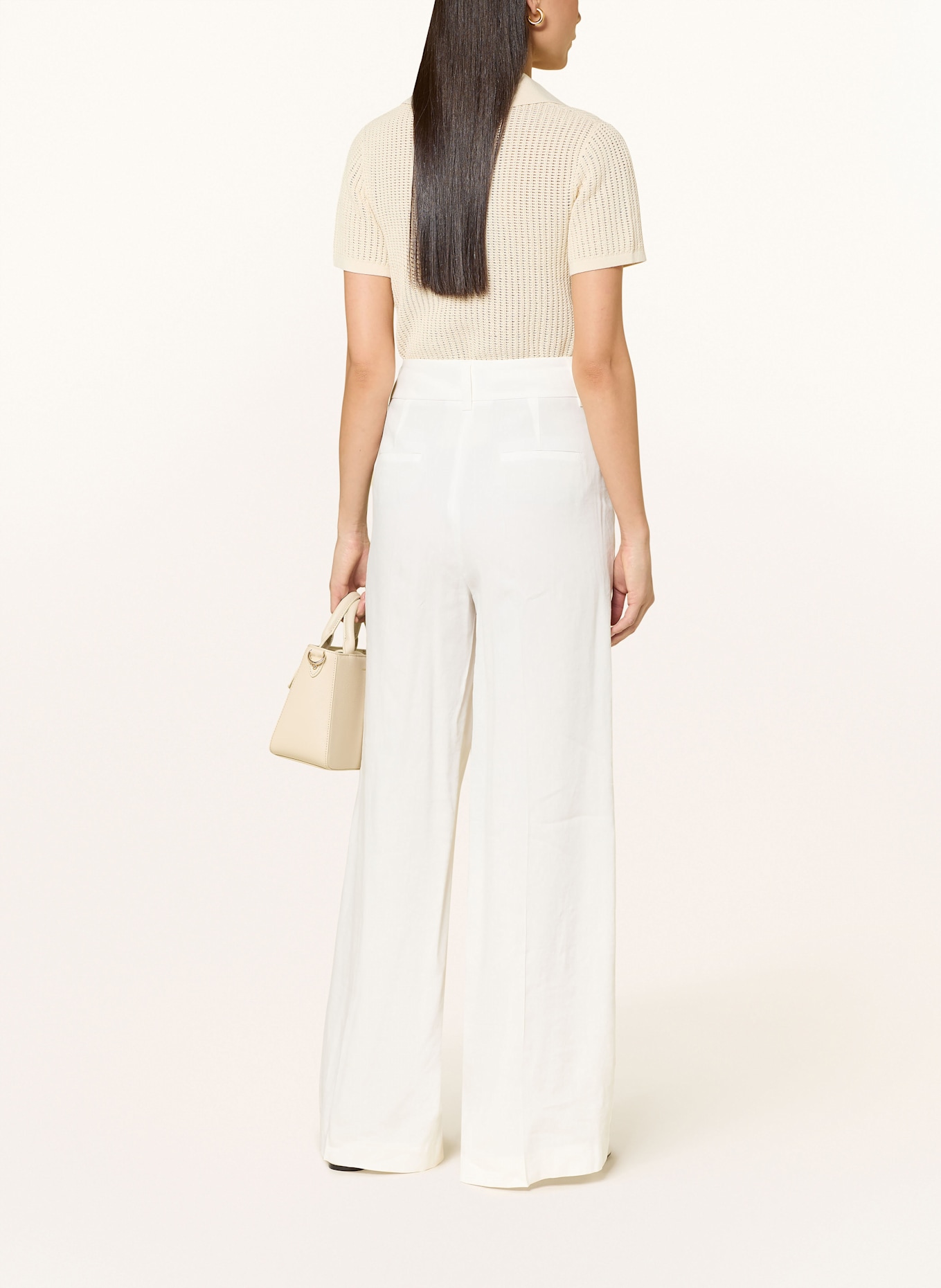 SEDUCTIVE Marlenehose CHRISSY mit Leinen: ECRU