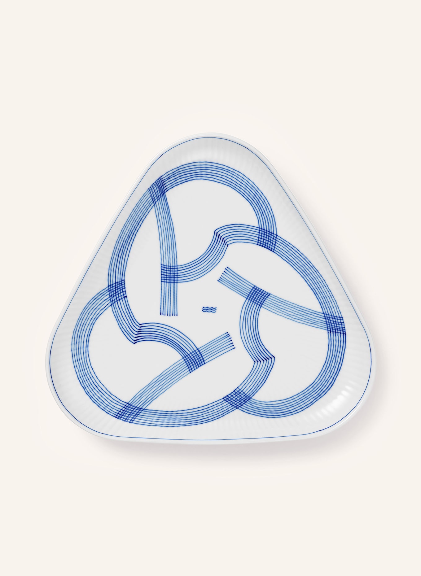 ROYAL COPENHAGEN Speiseteller MOTIF: WEISS / BLAU