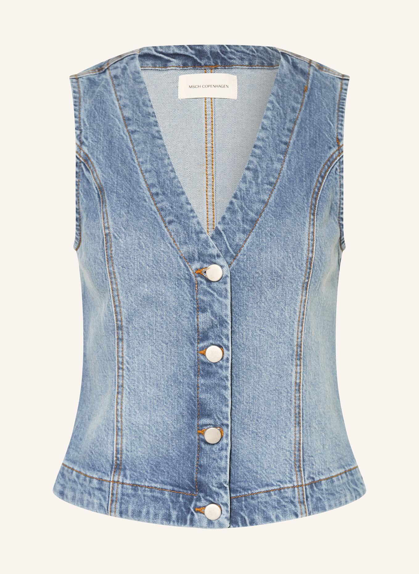 MSCH COPENHAGEN MSCHELI ADA denim vest: LIGHT BLUE