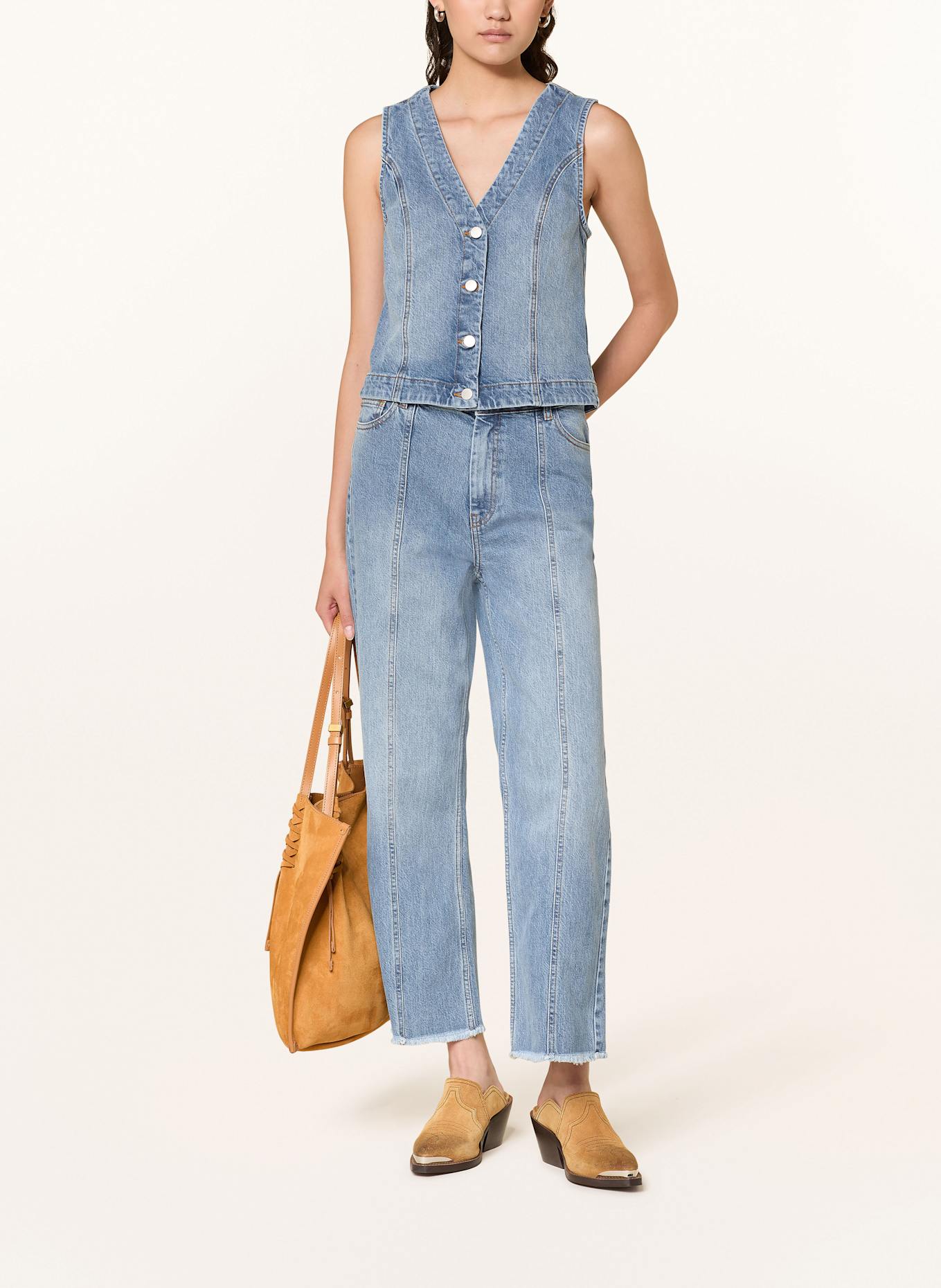MSCH COPENHAGEN MSCHELI ADA denim vest: LIGHT BLUE