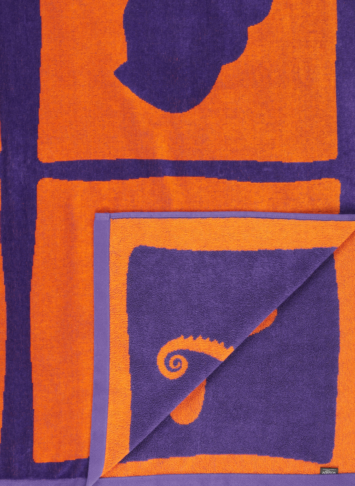 VOSSEN Strandtuch SEA ANIMALS: ORANGE / LILA