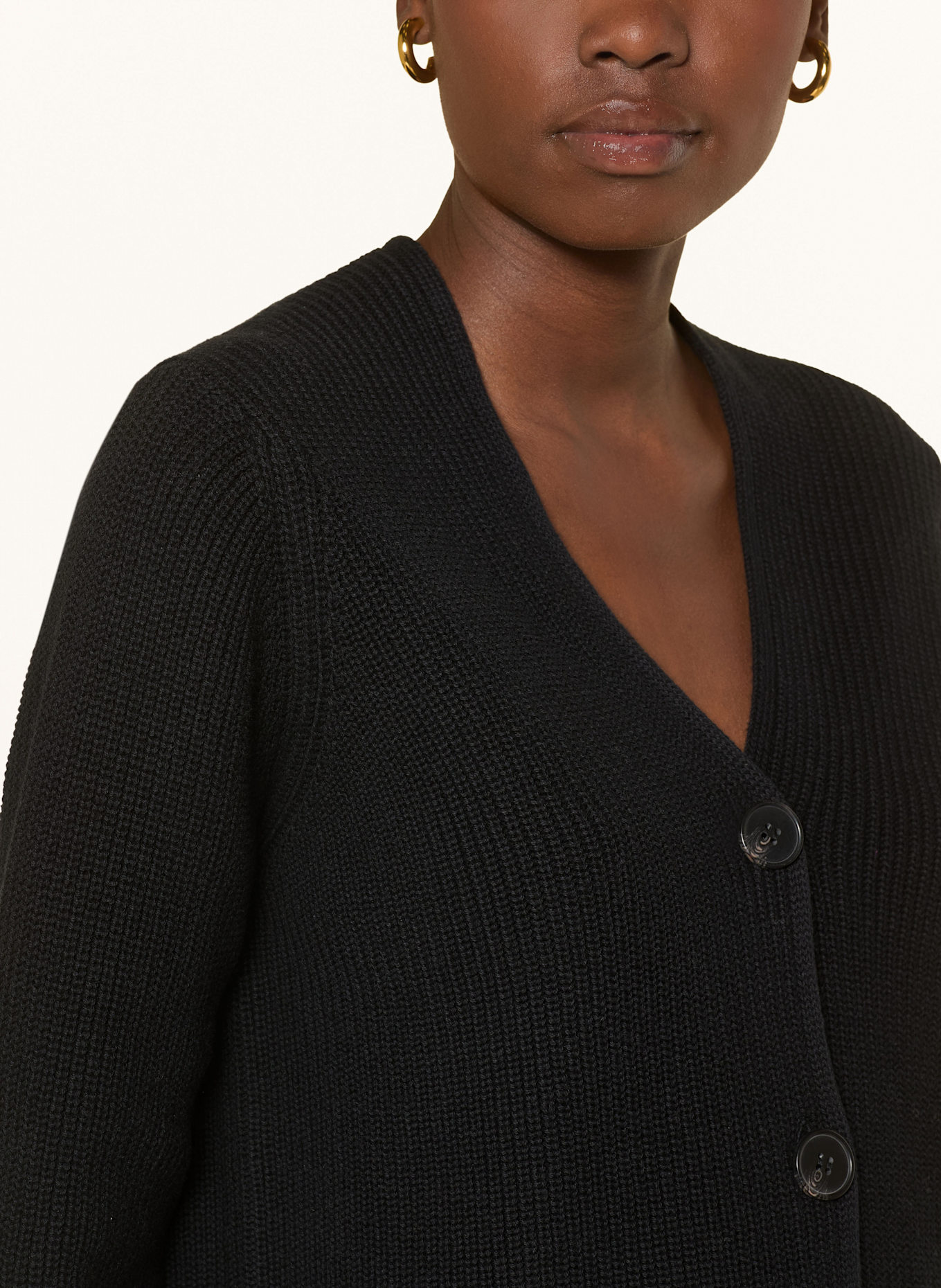 Marc O'Polo Strickjacke: SCHWARZ