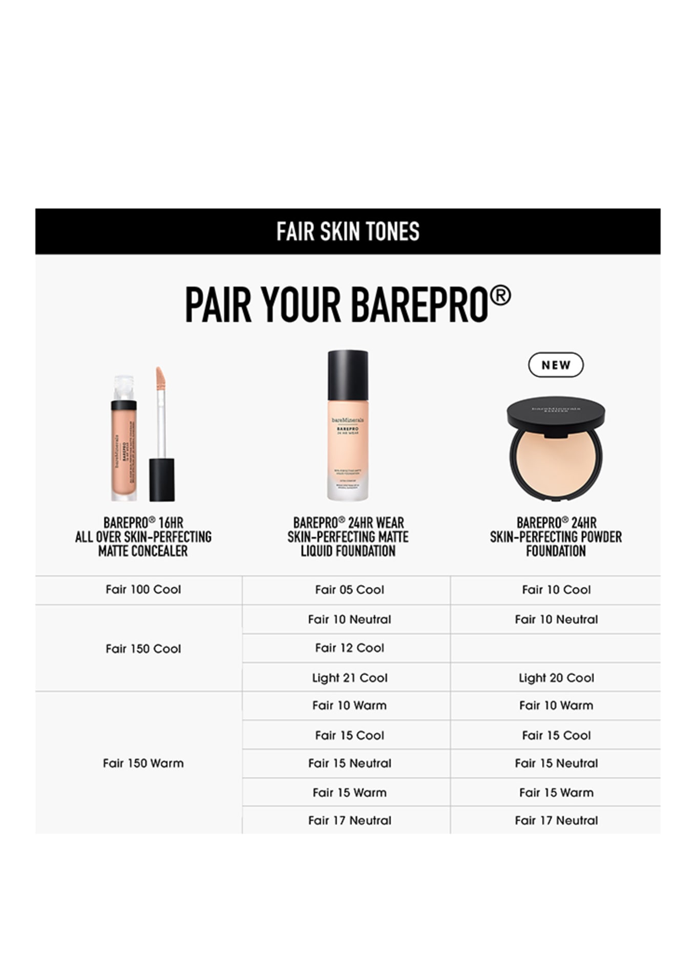 bareMinerals BAREPRO: FAIR 15 NEUTRAL​